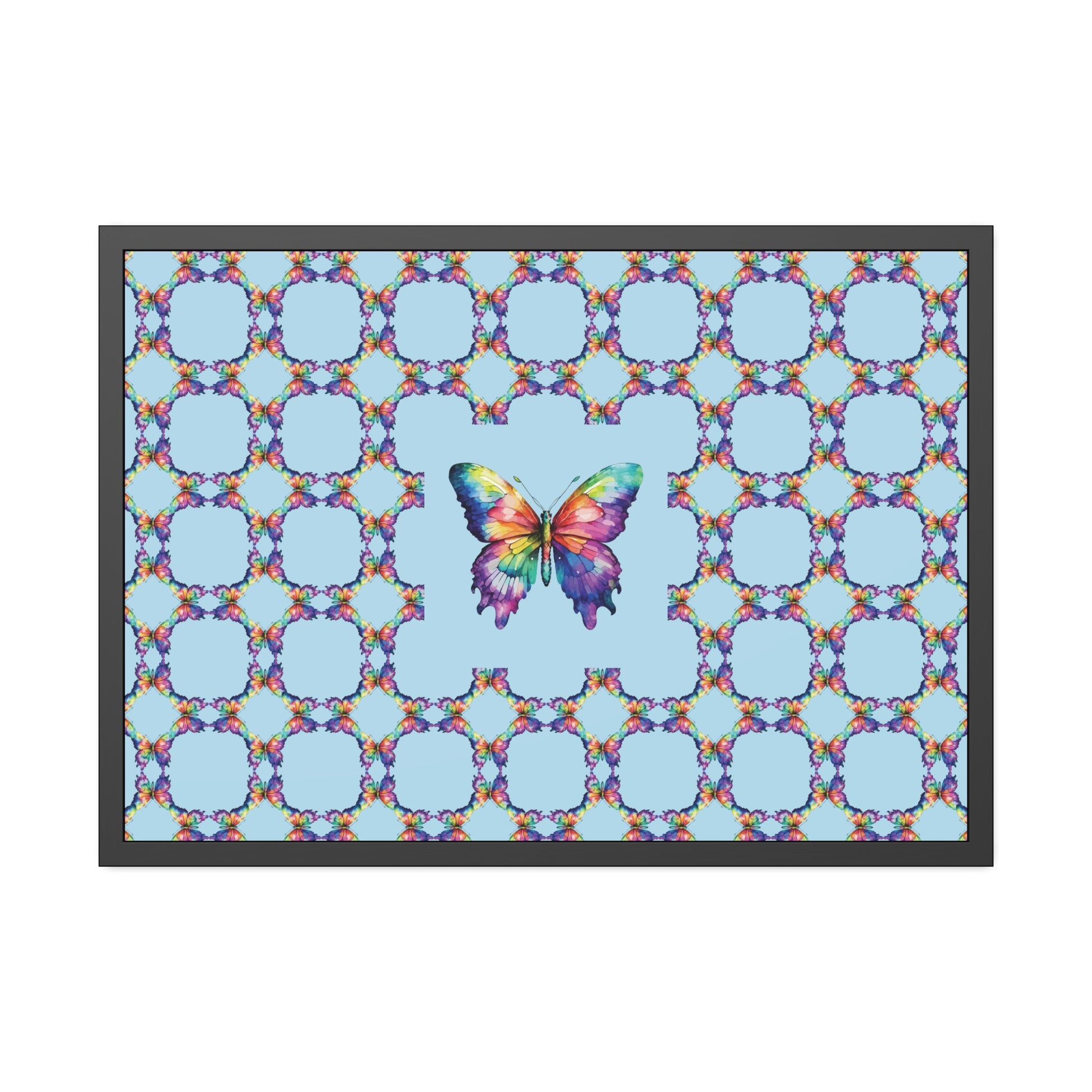Colorful Butterfly Framed Paper Poster