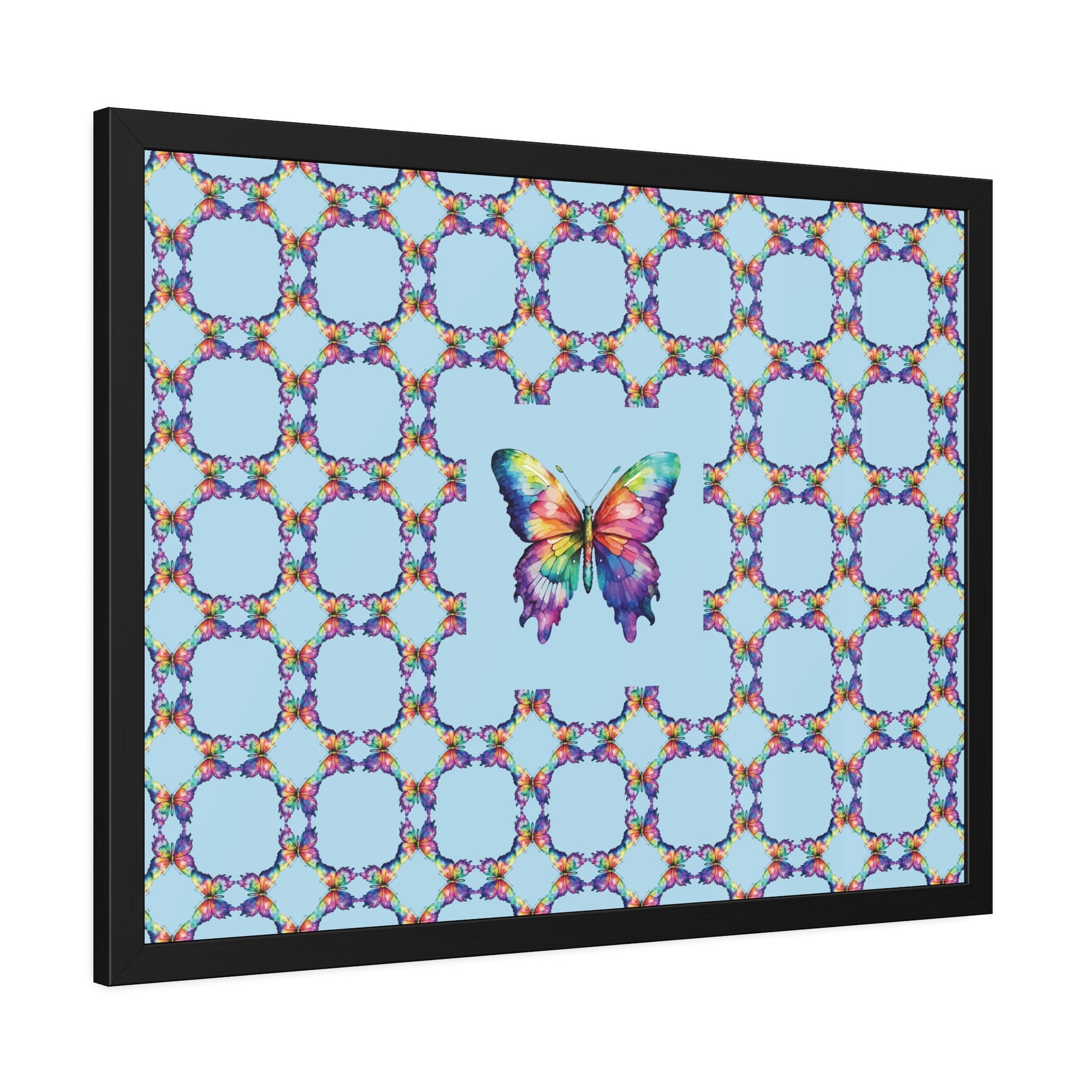 Colorful Butterfly Framed Paper Poster