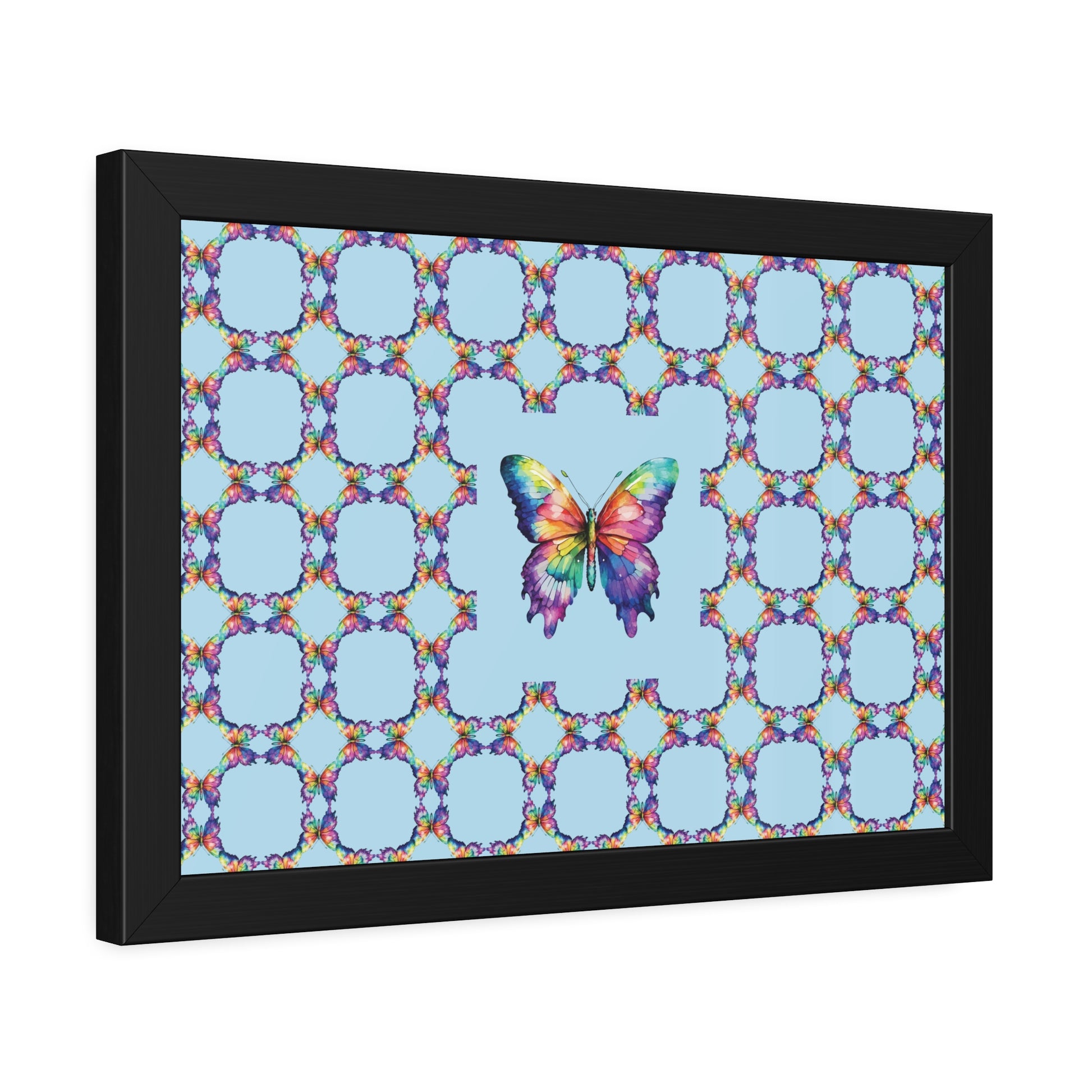 Colorful Butterfly Framed Paper Poster