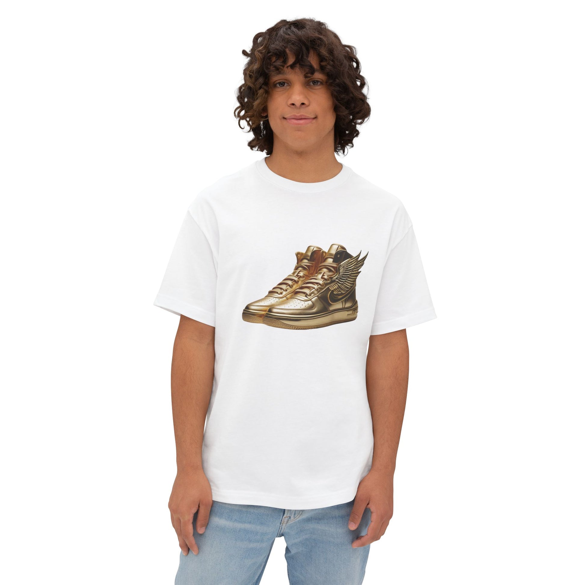 Golden Sneakers Oversized Tee