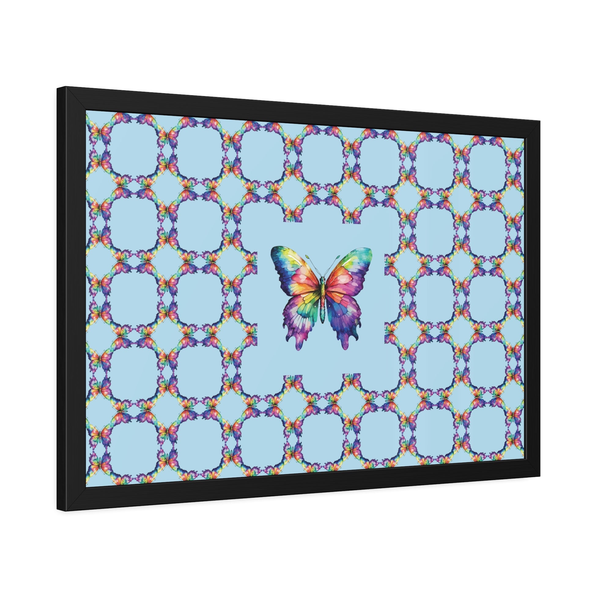 Colorful Butterfly Framed Paper Poster