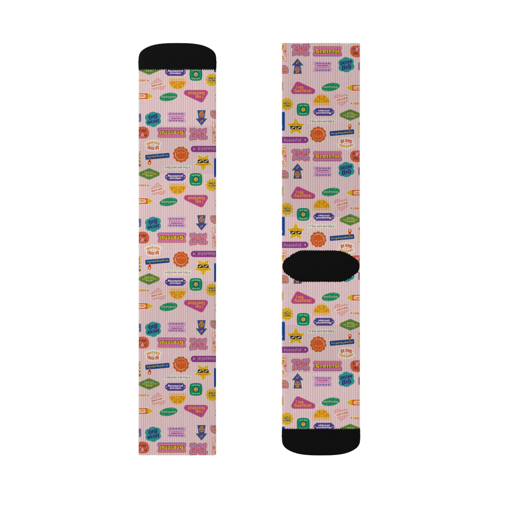 Colorful Patterned Sublimation Socks
