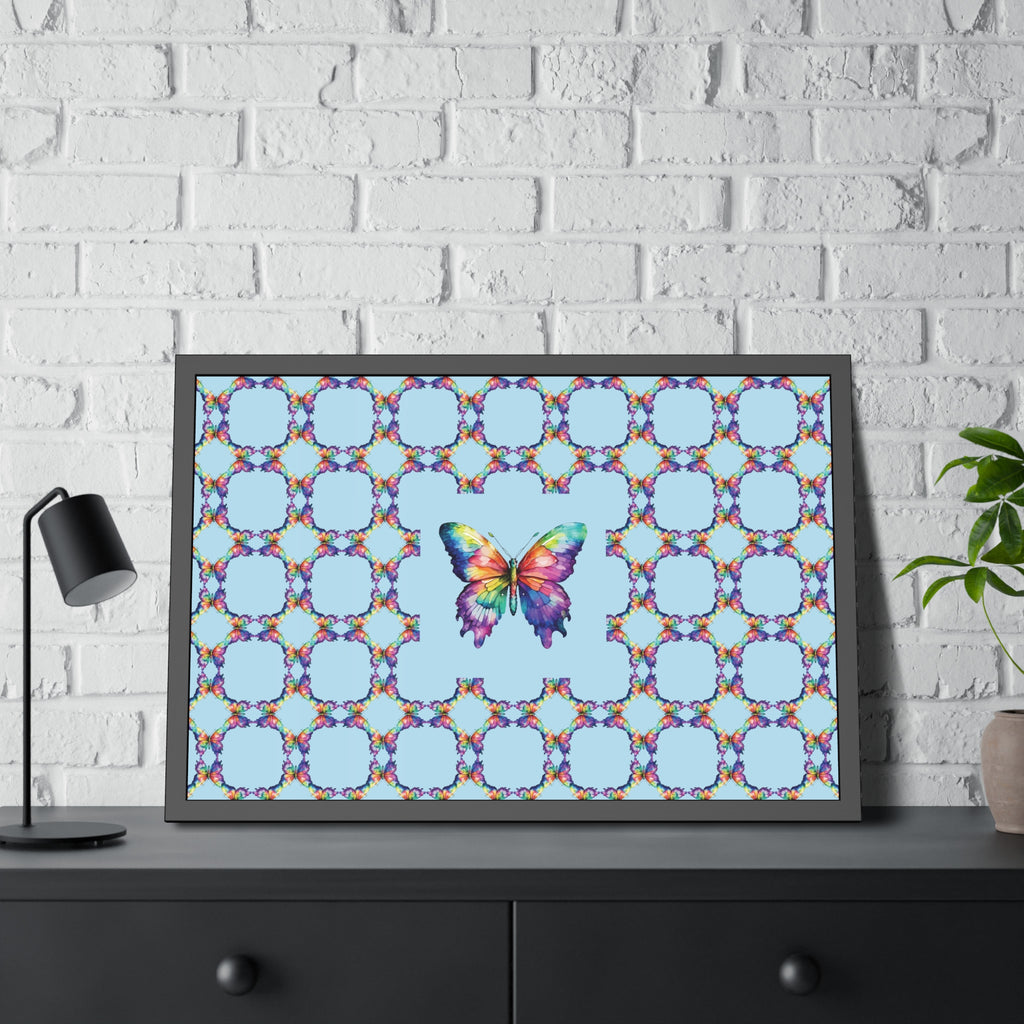 Colorful Butterfly Framed Paper Poster