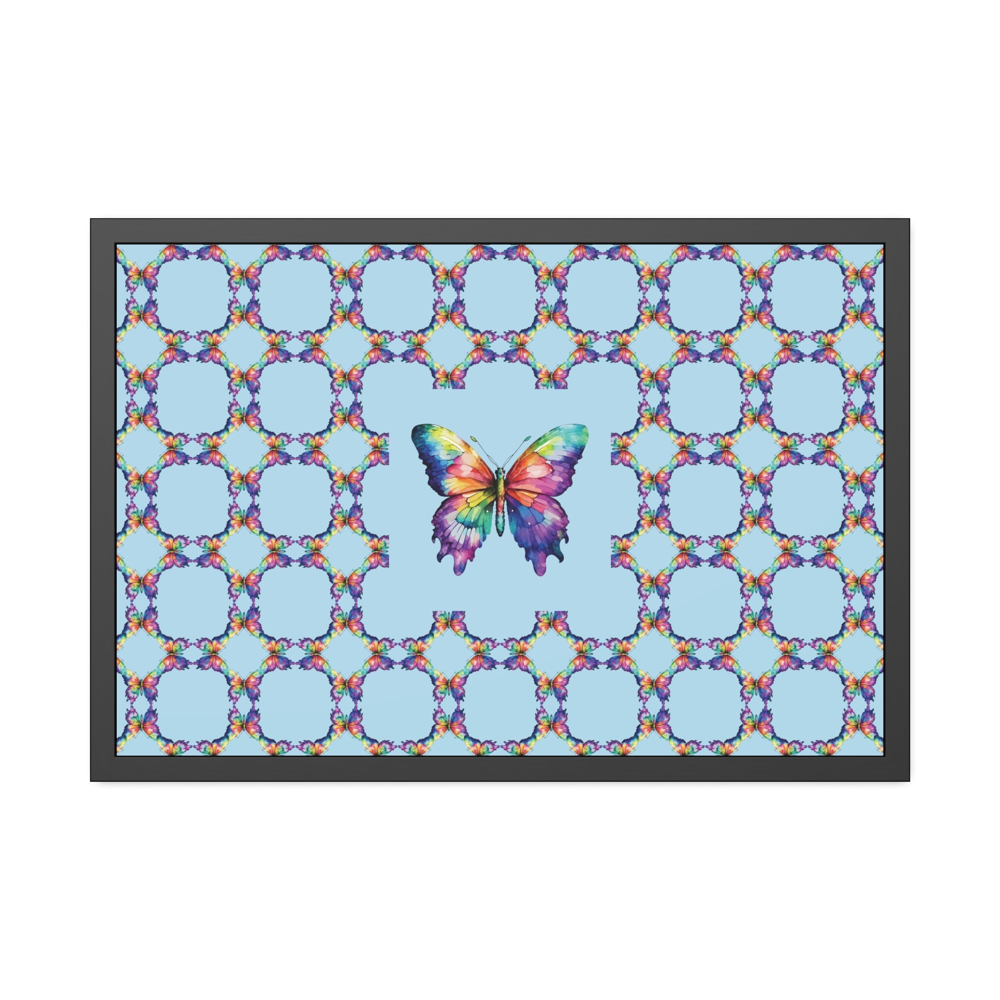 Colorful Butterfly Framed Paper Poster