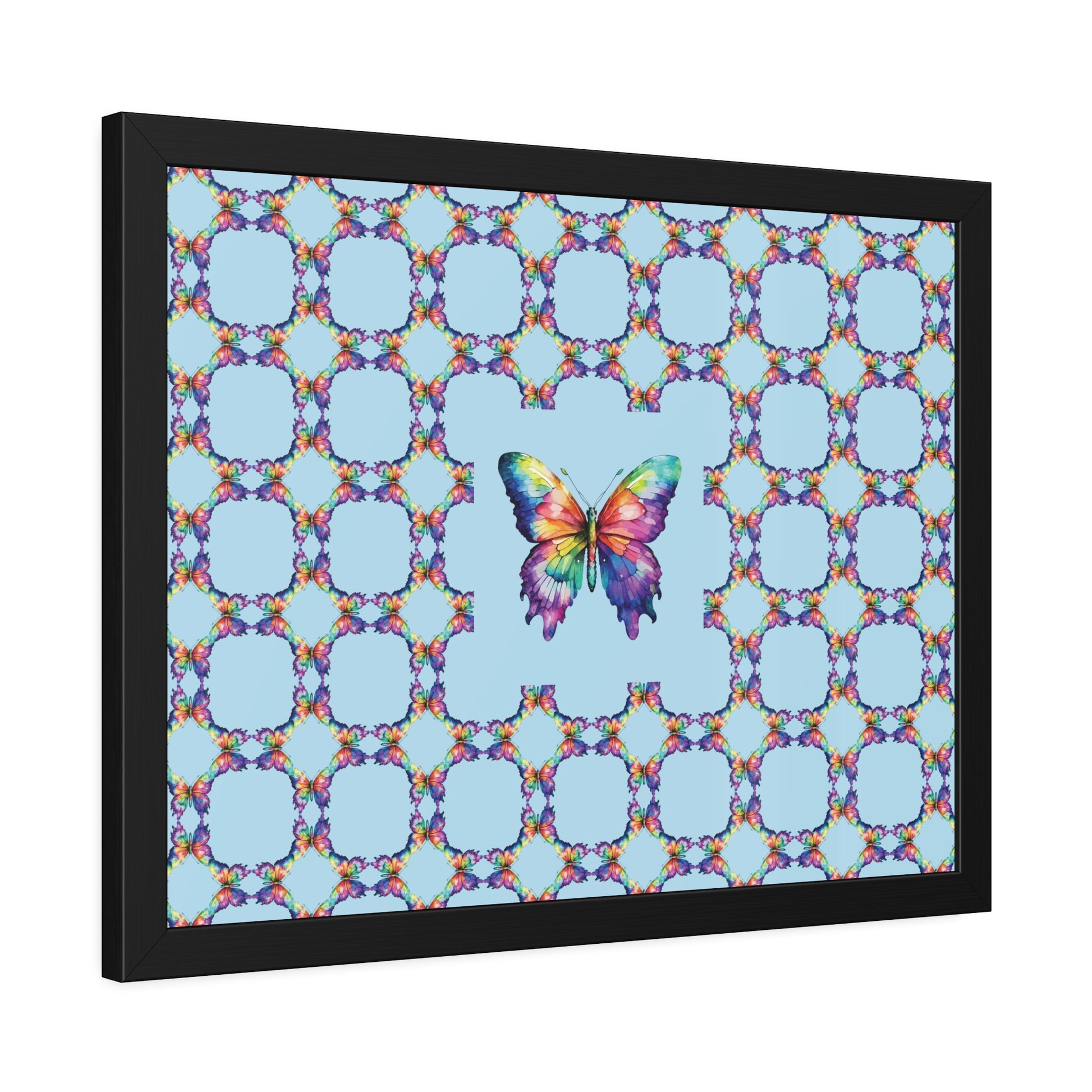 Colorful Butterfly Framed Paper Poster