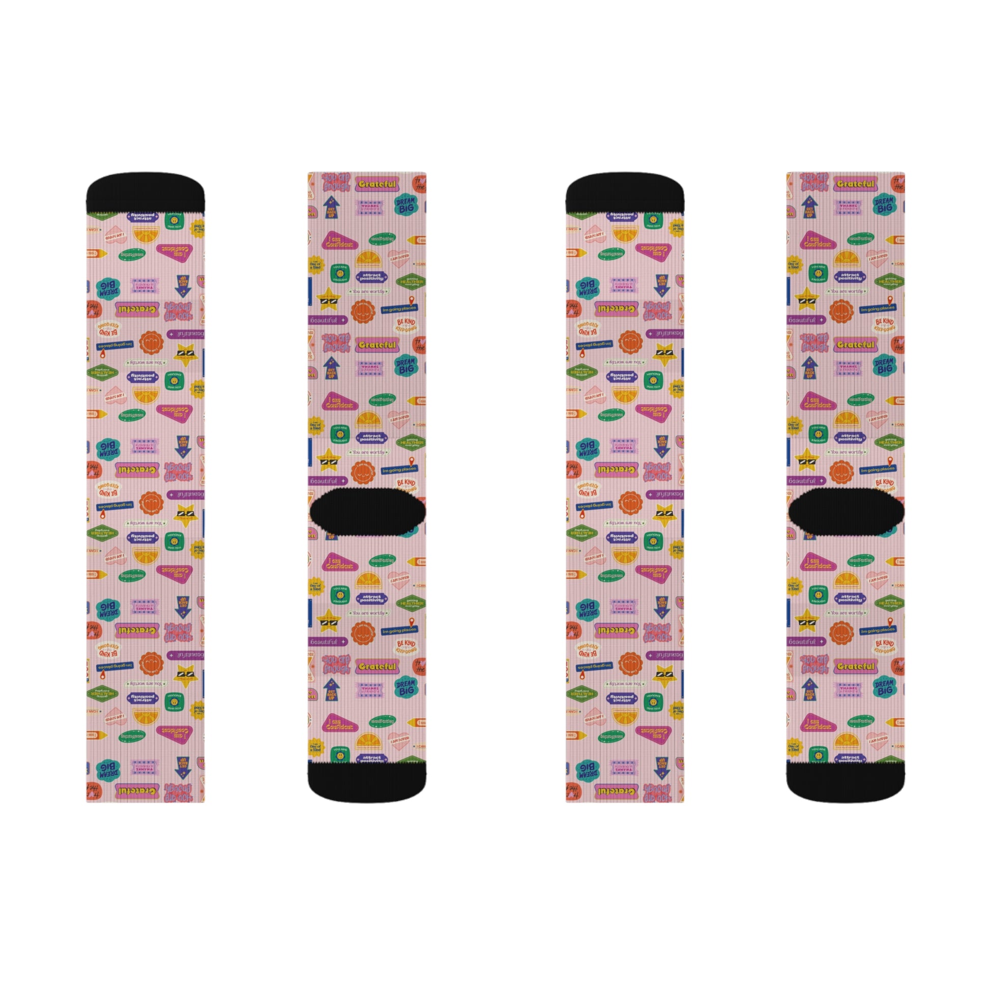 Colorful Patterned Sublimation Socks