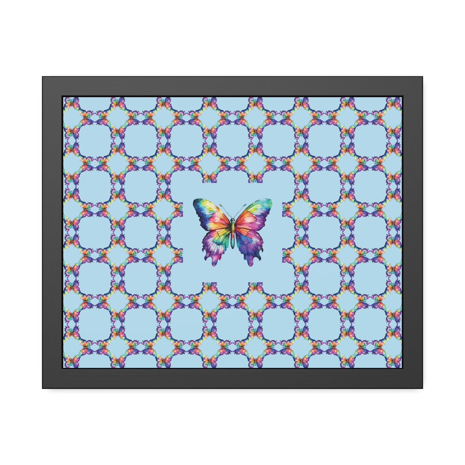 Colorful Butterfly Framed Paper Poster