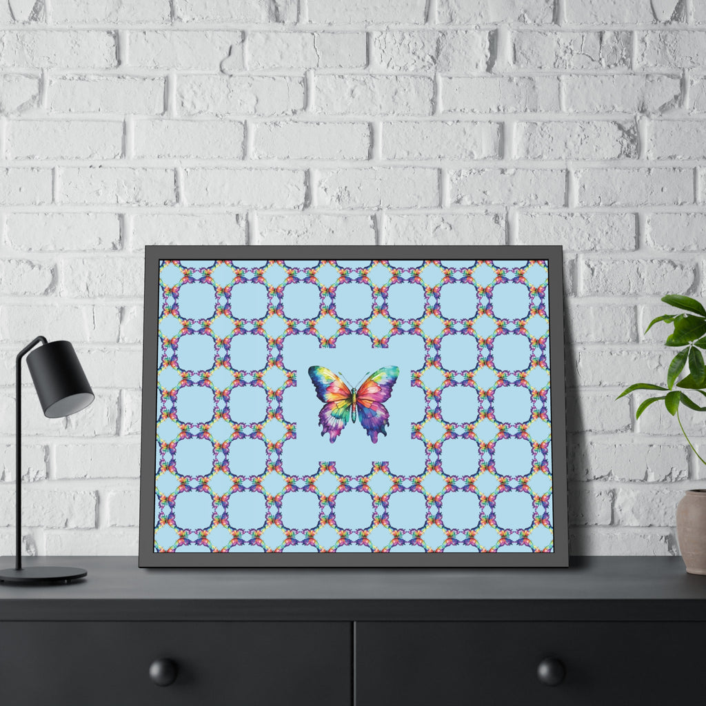 Colorful Butterfly Framed Paper Poster