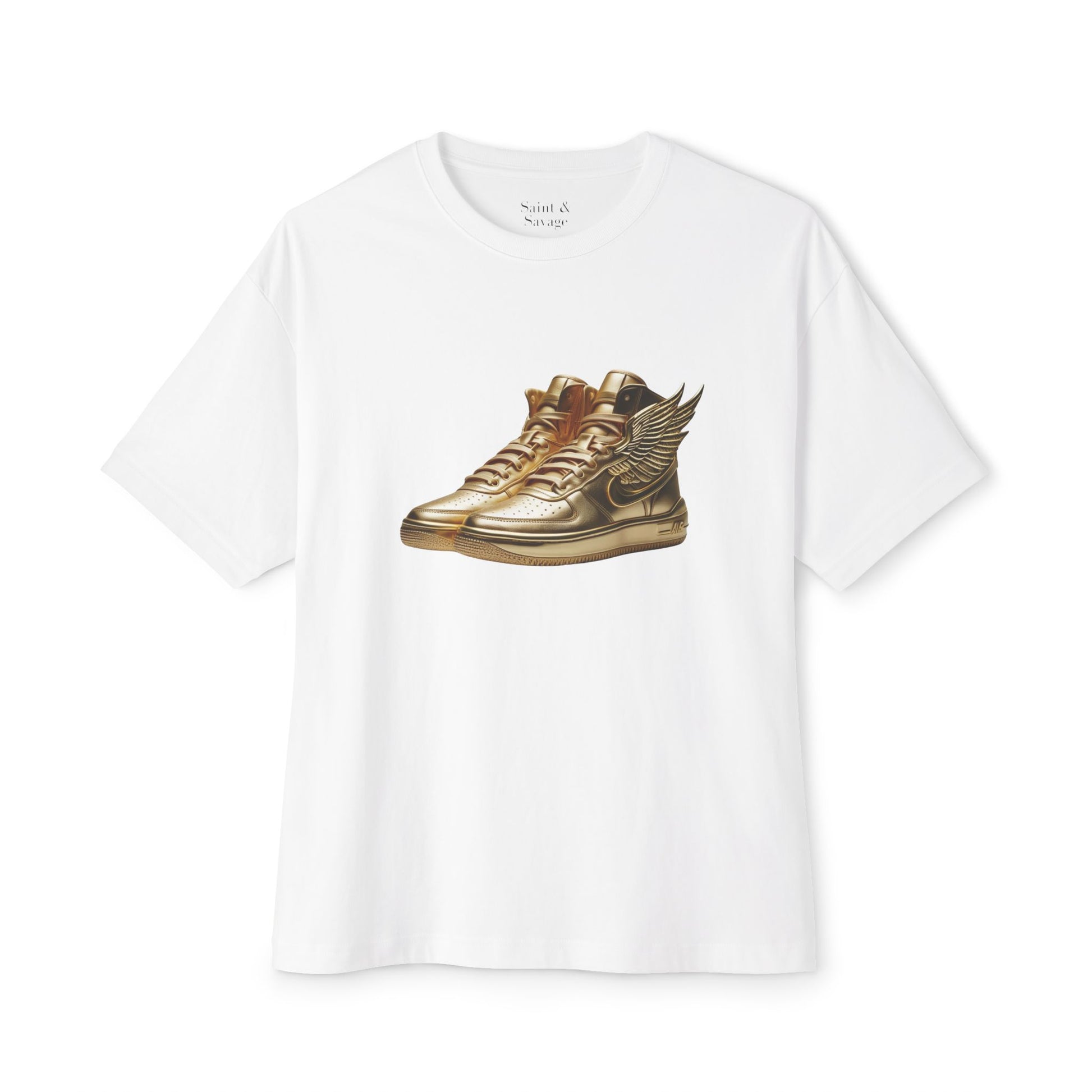 Golden Sneakers Oversized Tee