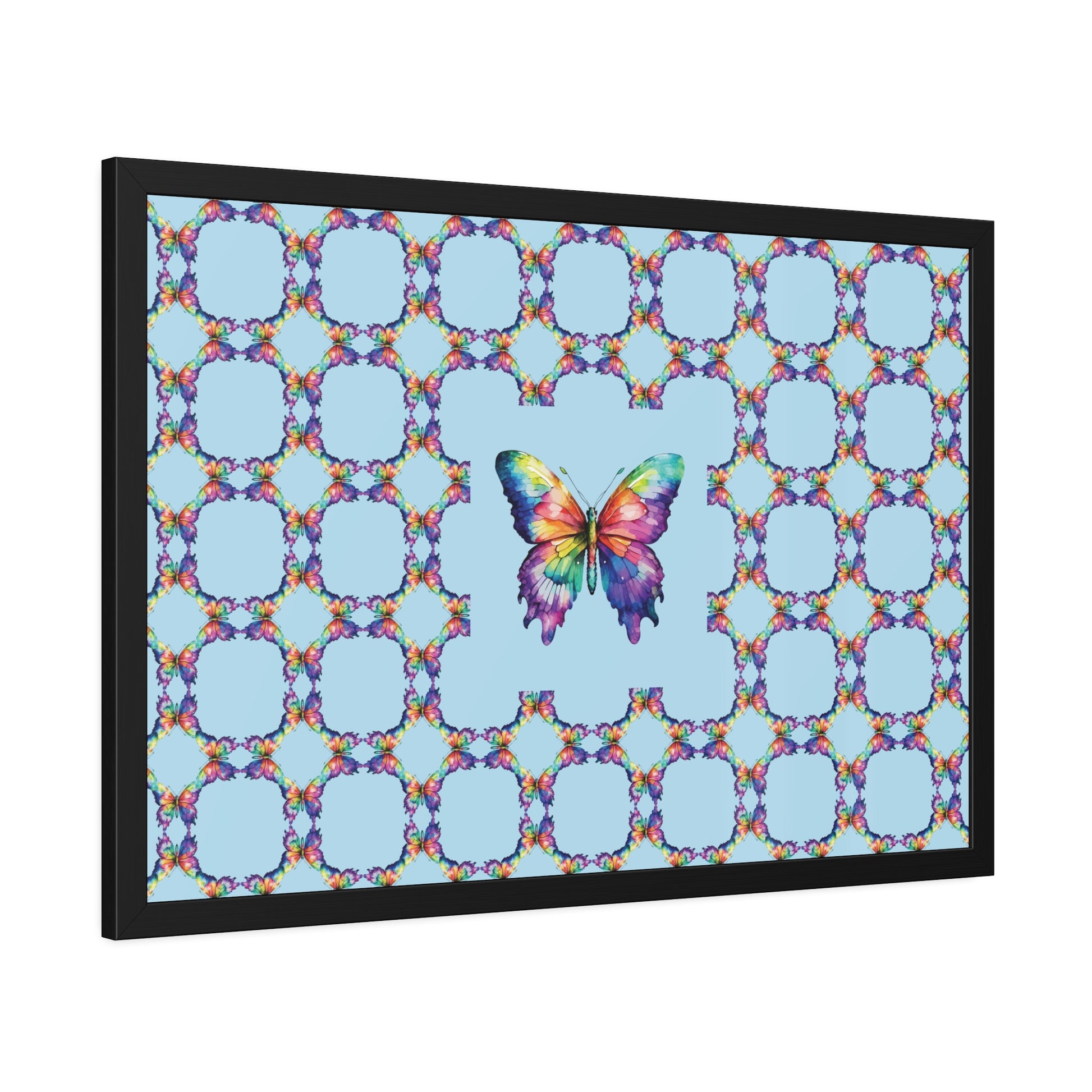 Colorful Butterfly Framed Paper Poster