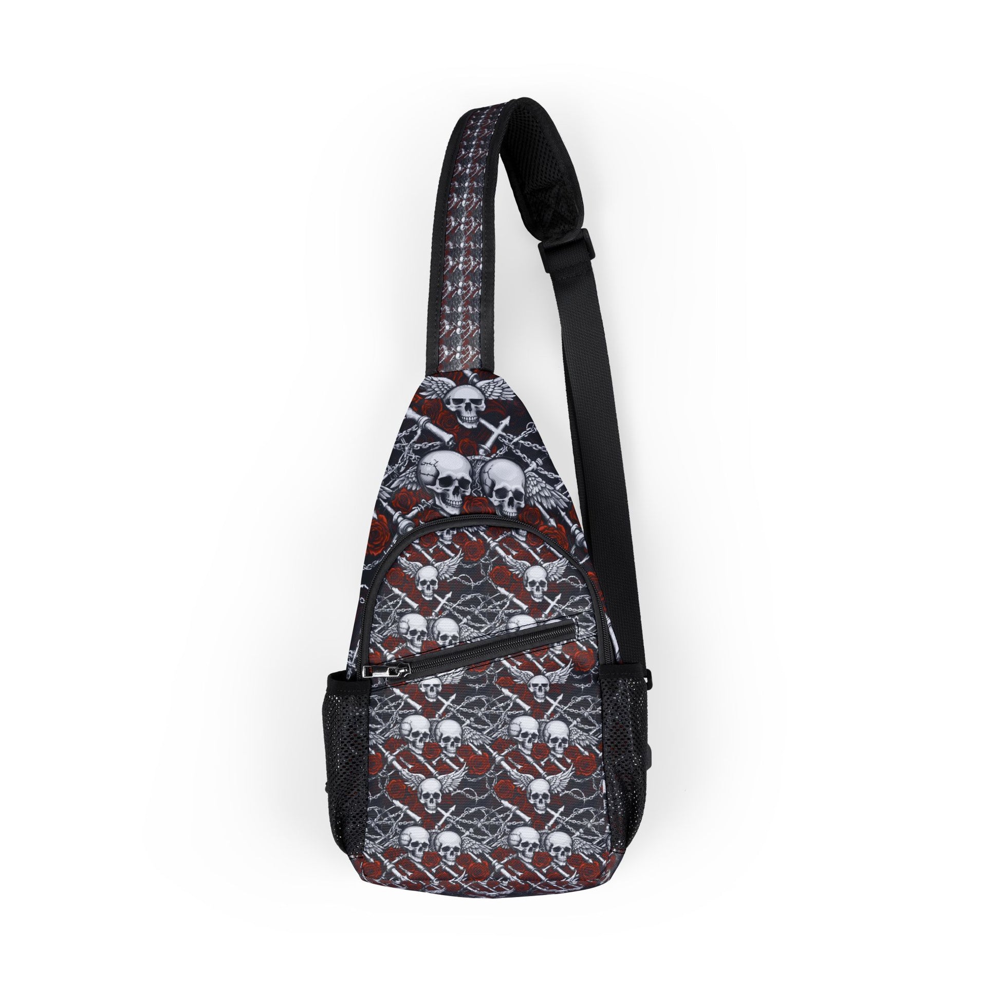 Edgy Skull Chest Bag