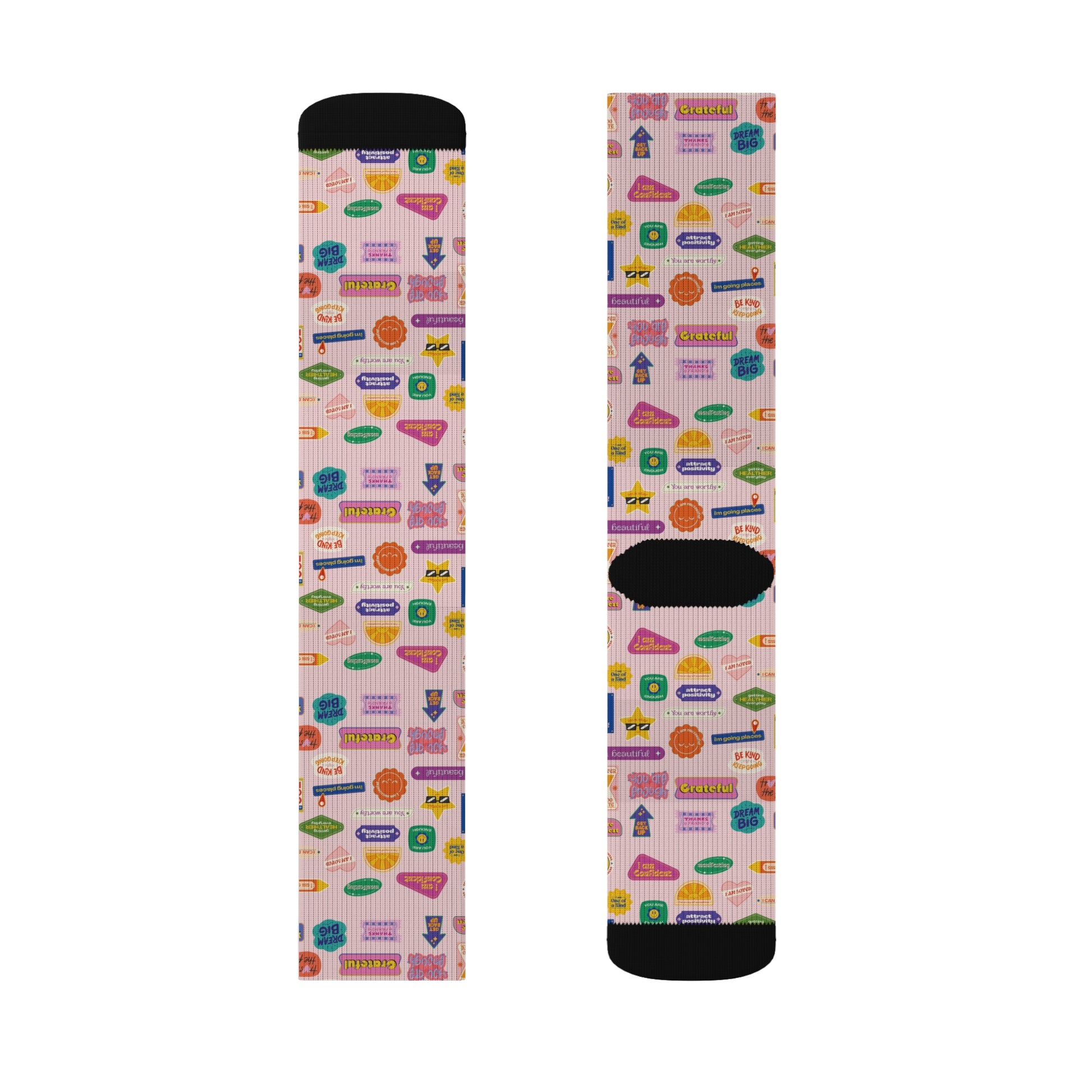 Colorful Patterned Sublimation Socks