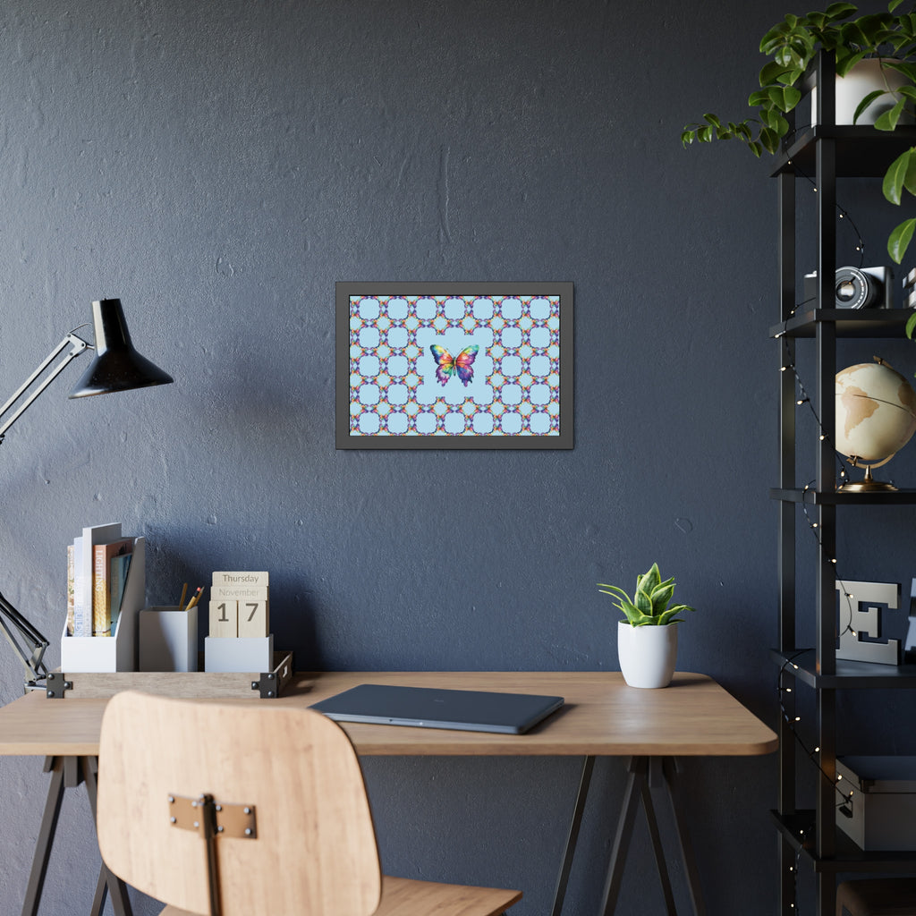 Colorful Butterfly Framed Paper Poster