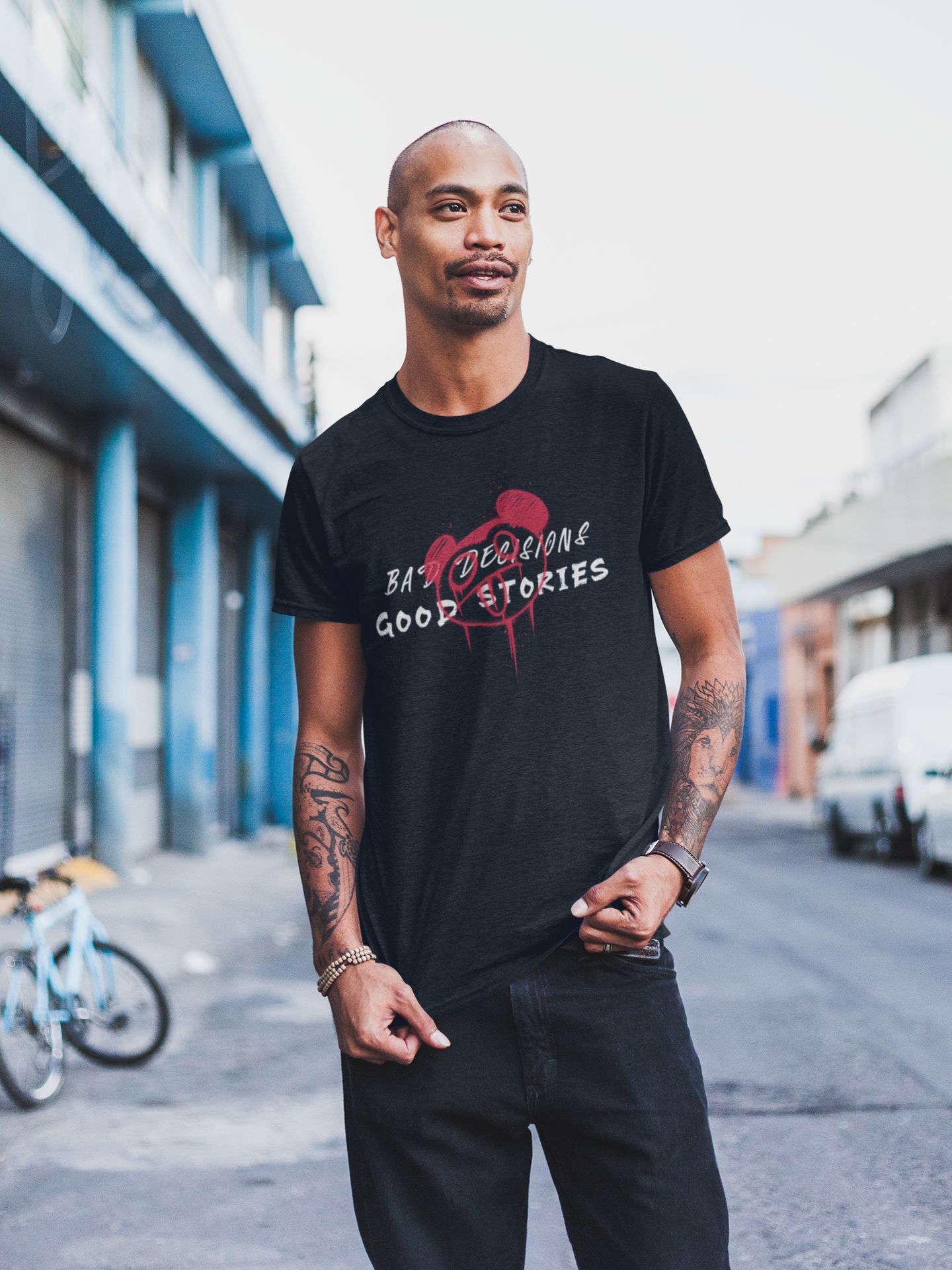 Bad Decisions, Good Stories Unisex Tee