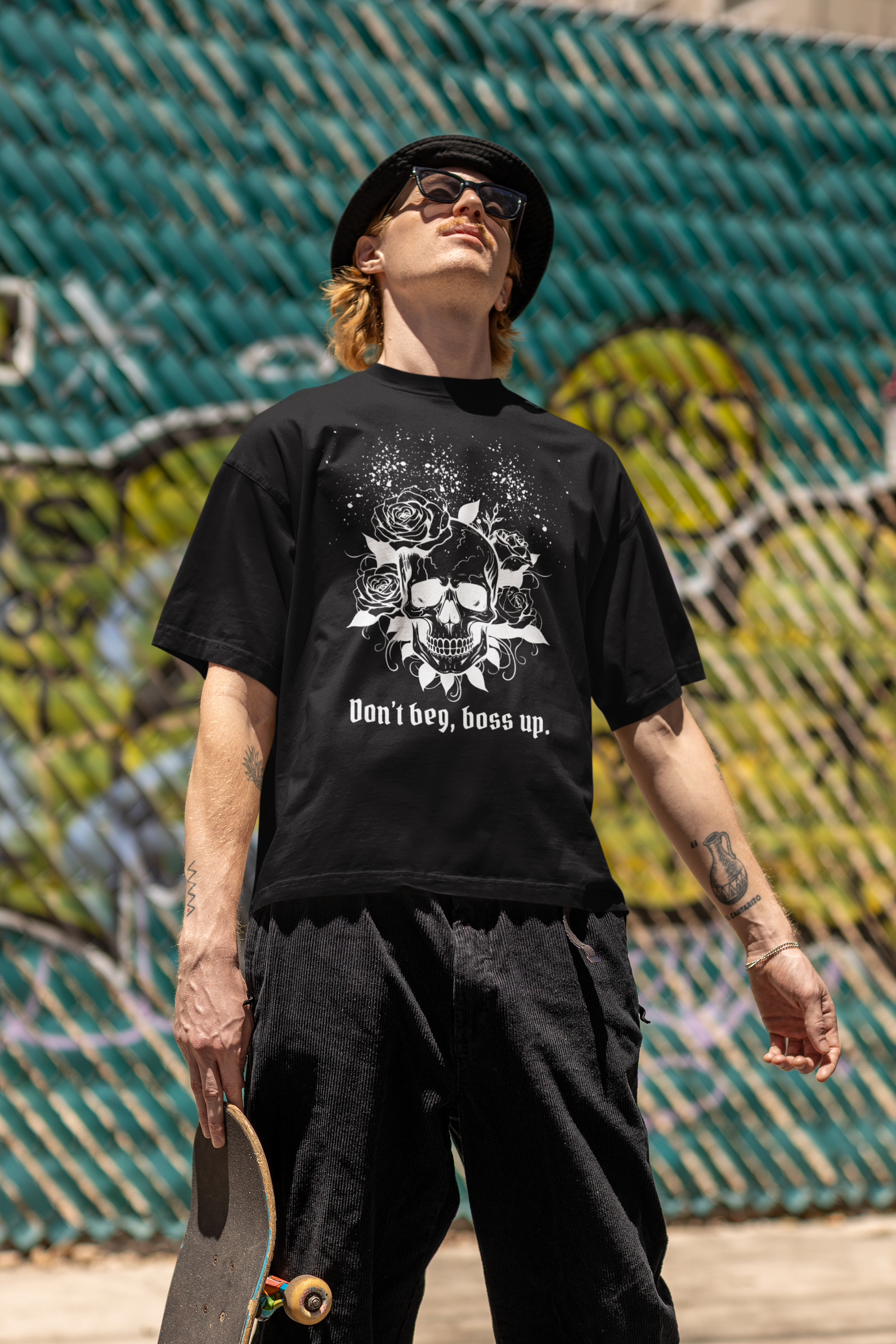 Don't beg, boss up. Oversized Tee