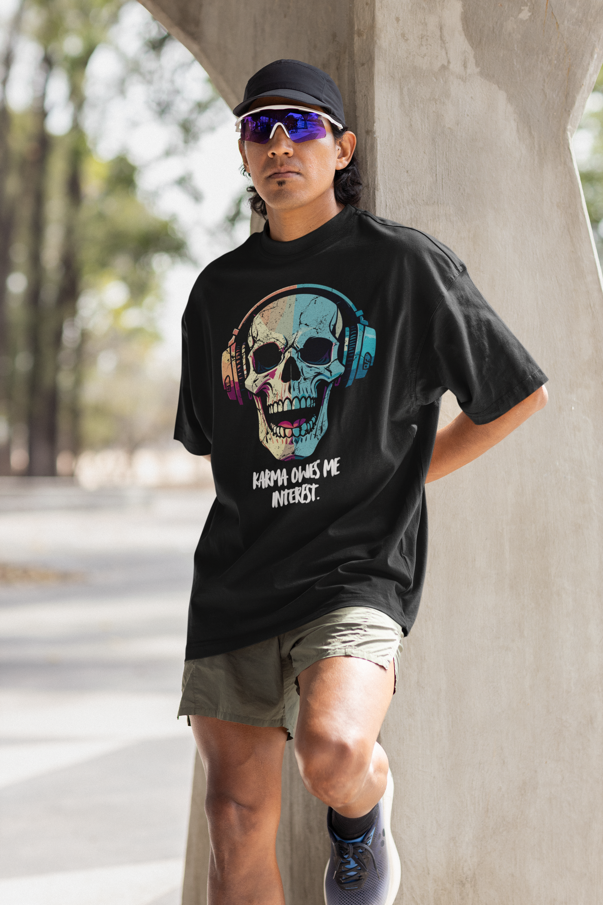 Karma Owes Me Oversized Tee