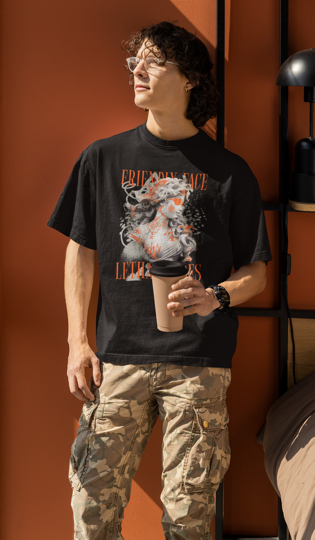 Friendly Face Lethal Vibes Oversized Tee