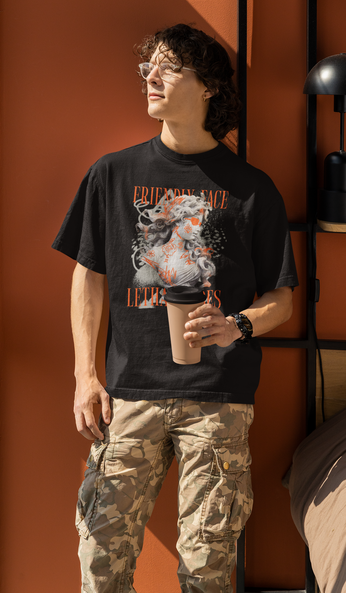 Friendly Face Lethal Vibes Oversized Tee