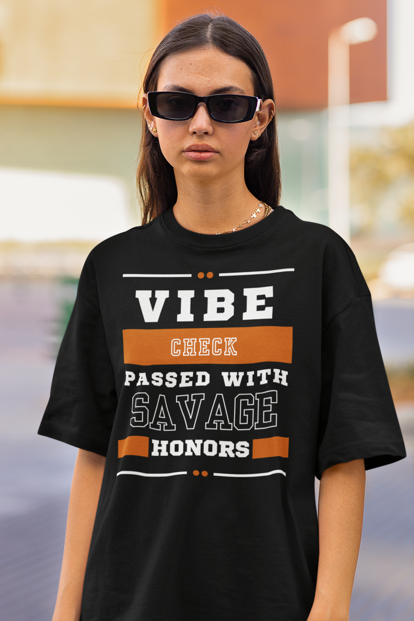 Vibe Check Passed Oversized Tee