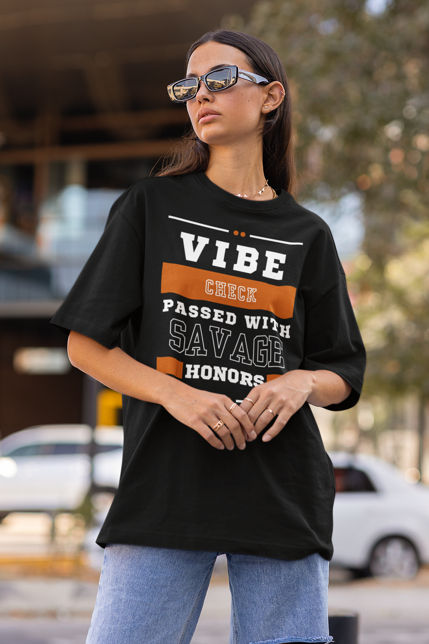 Vibe Check Passed Oversized Tee