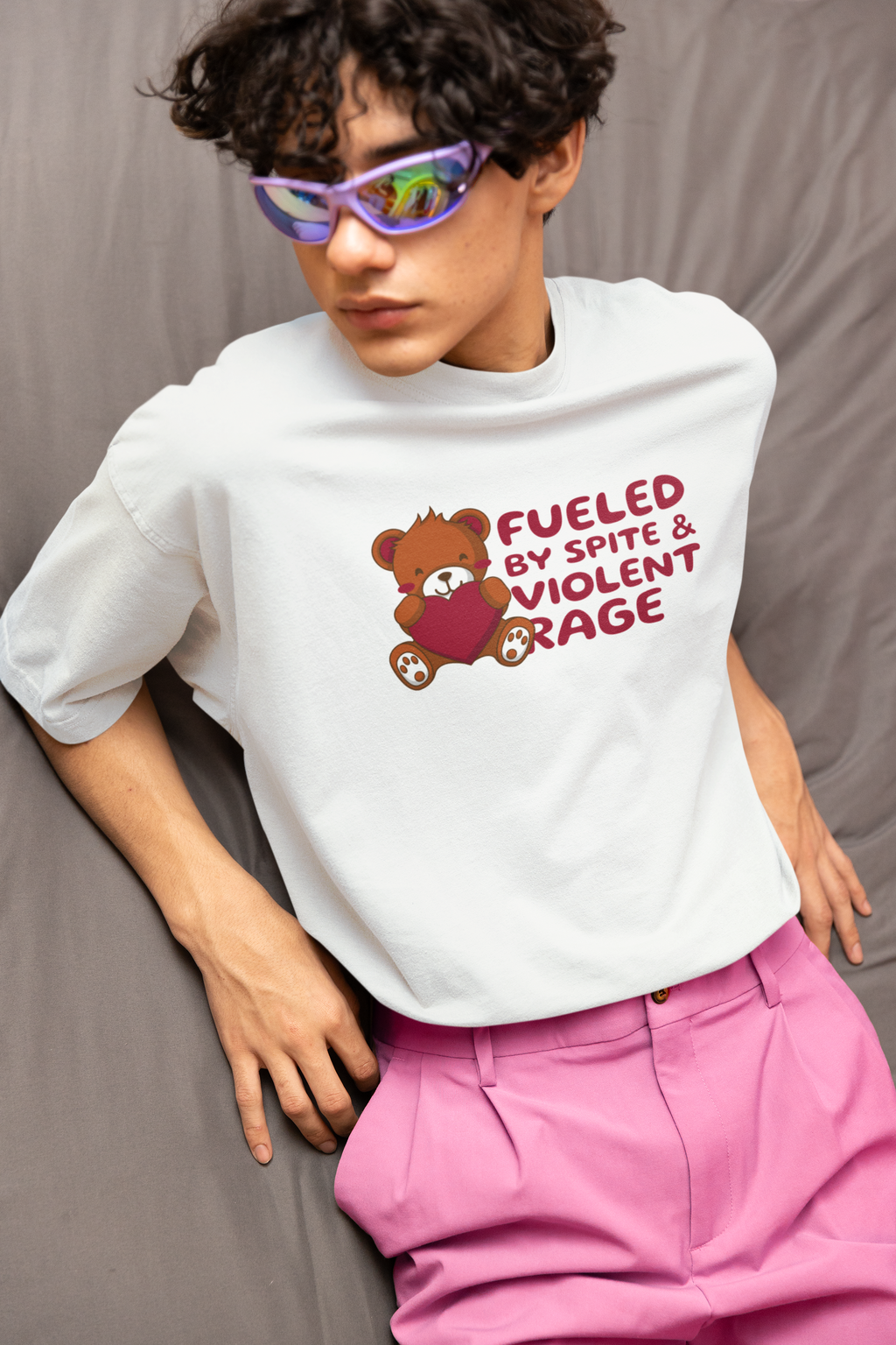Fueled by Spite & Violent Rage Oversized Tee