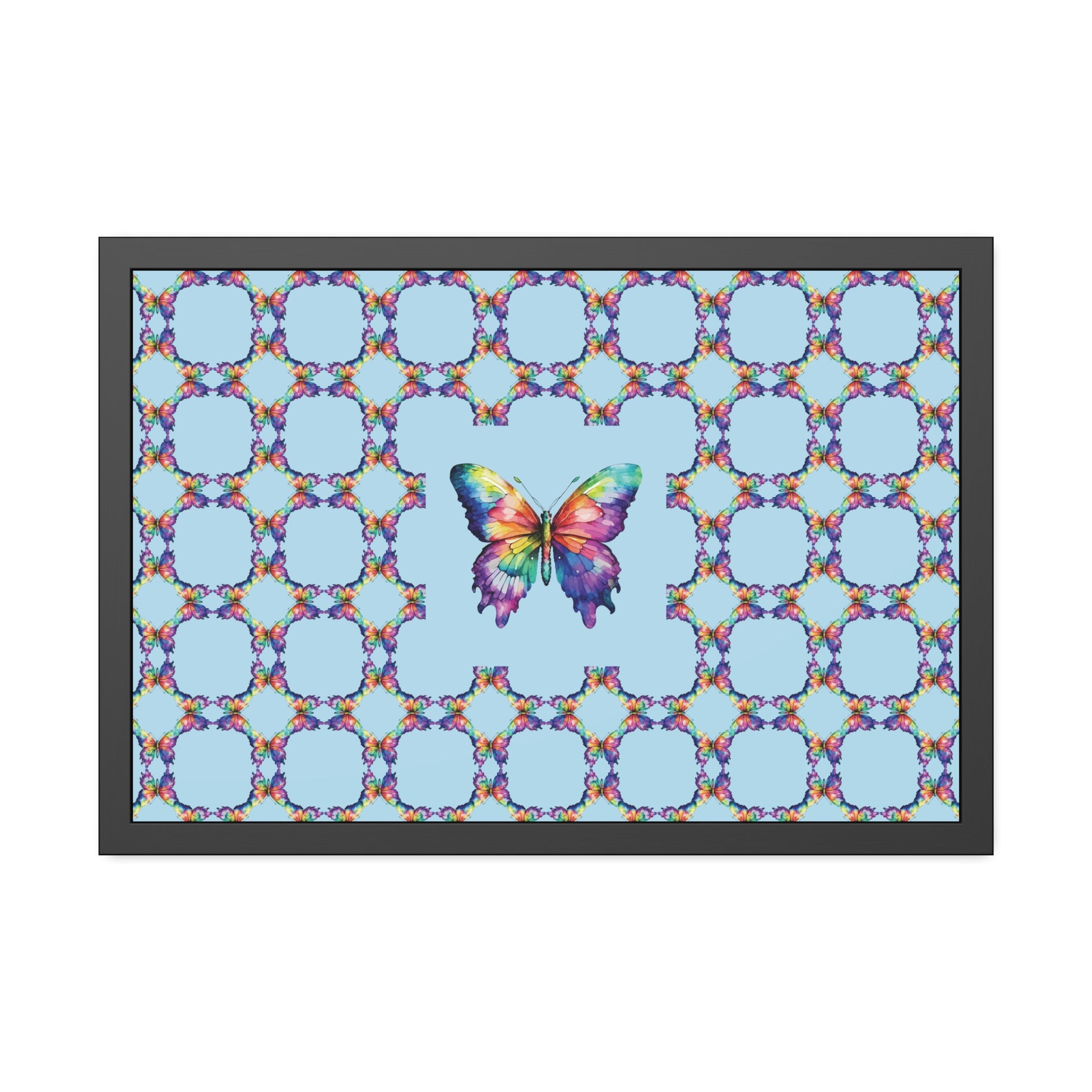 Colorful Butterfly Framed Paper Poster