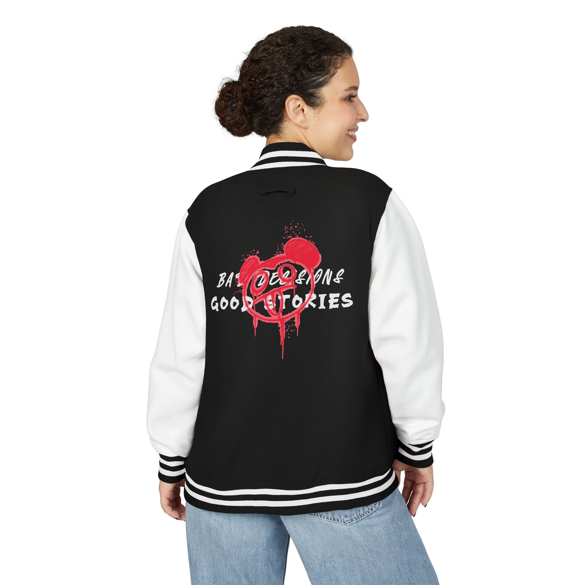 Bad Decisions, Good Stories Letterman Jacket