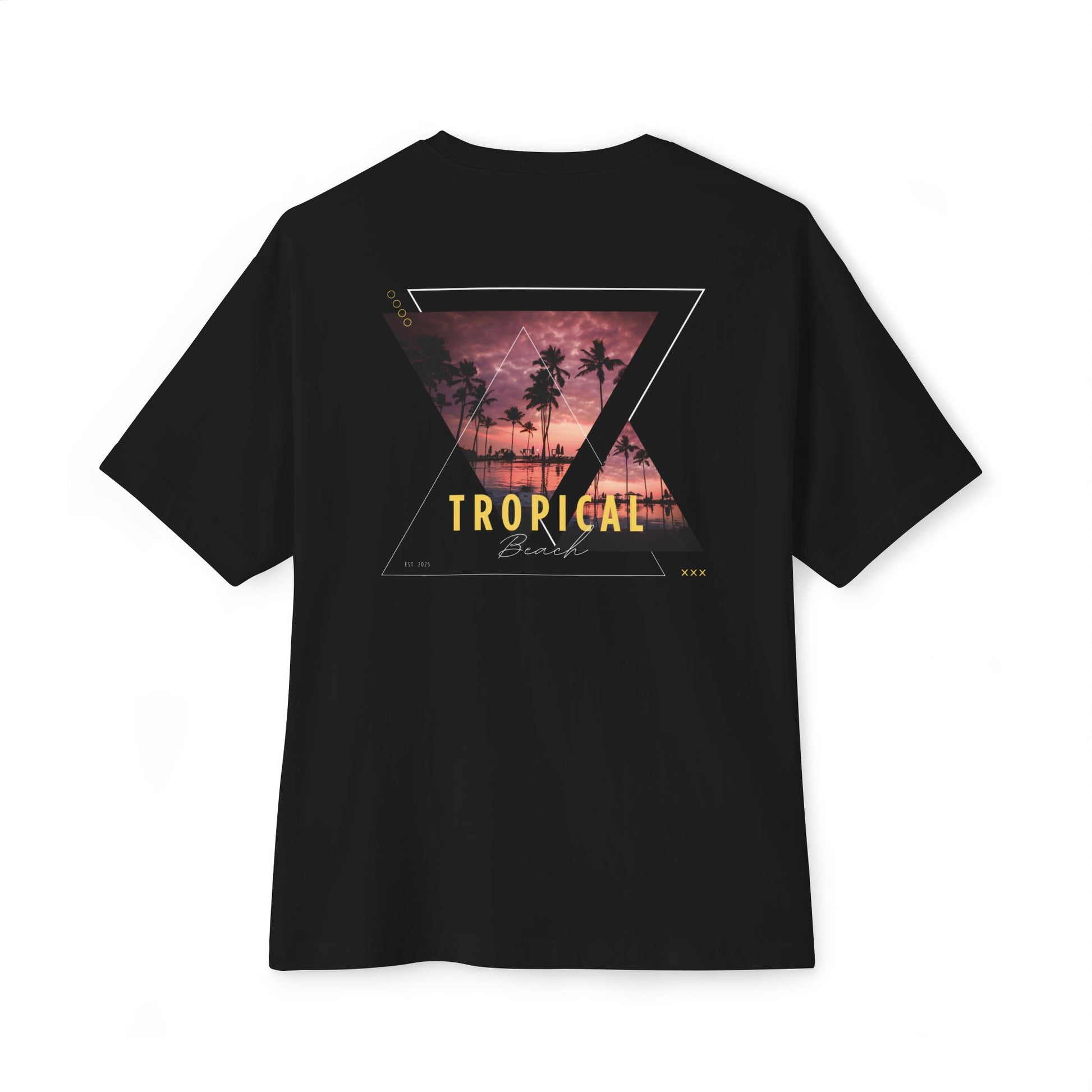 Tropical Beach Oversized Tee