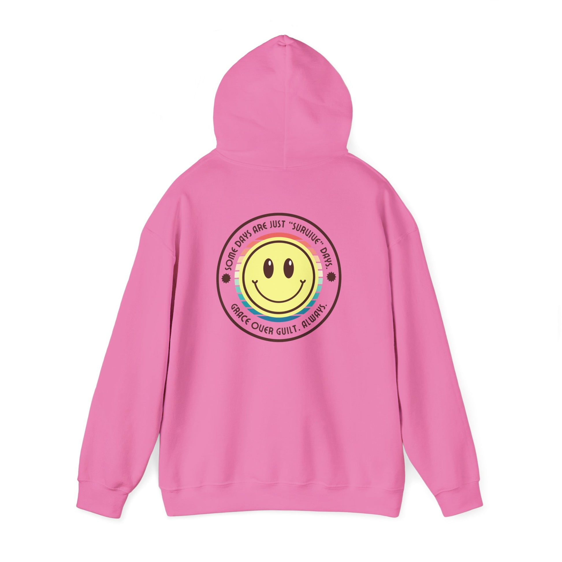 Pastel Smiley "Some Days Are Just Survive Days" Hoodie