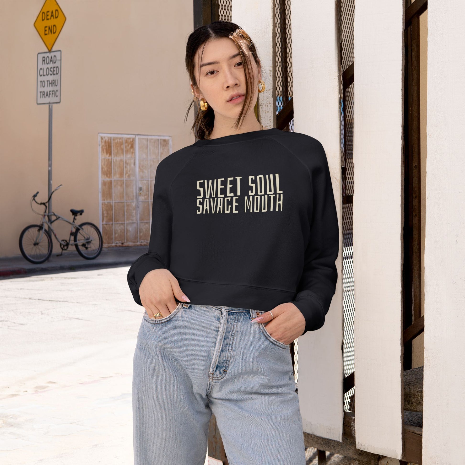Sweet Soul, Savage Mouth Cropped Fleece