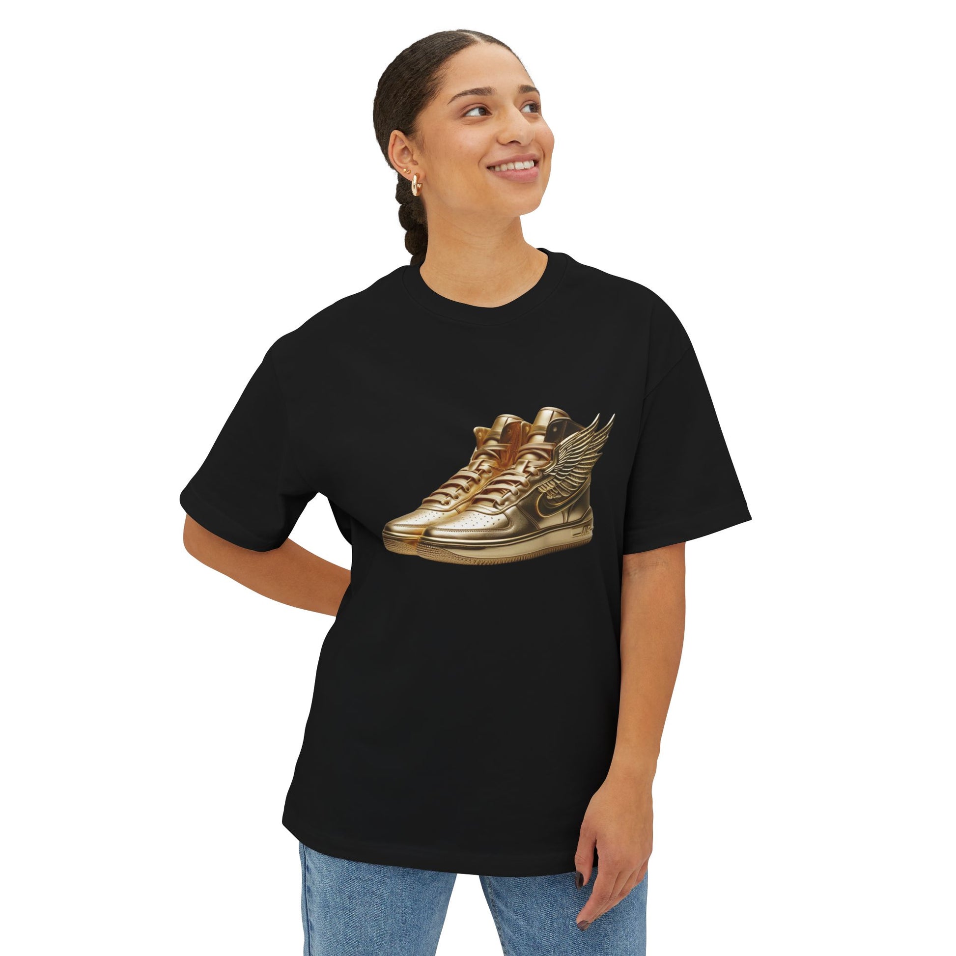Golden Sneakers Oversized Tee