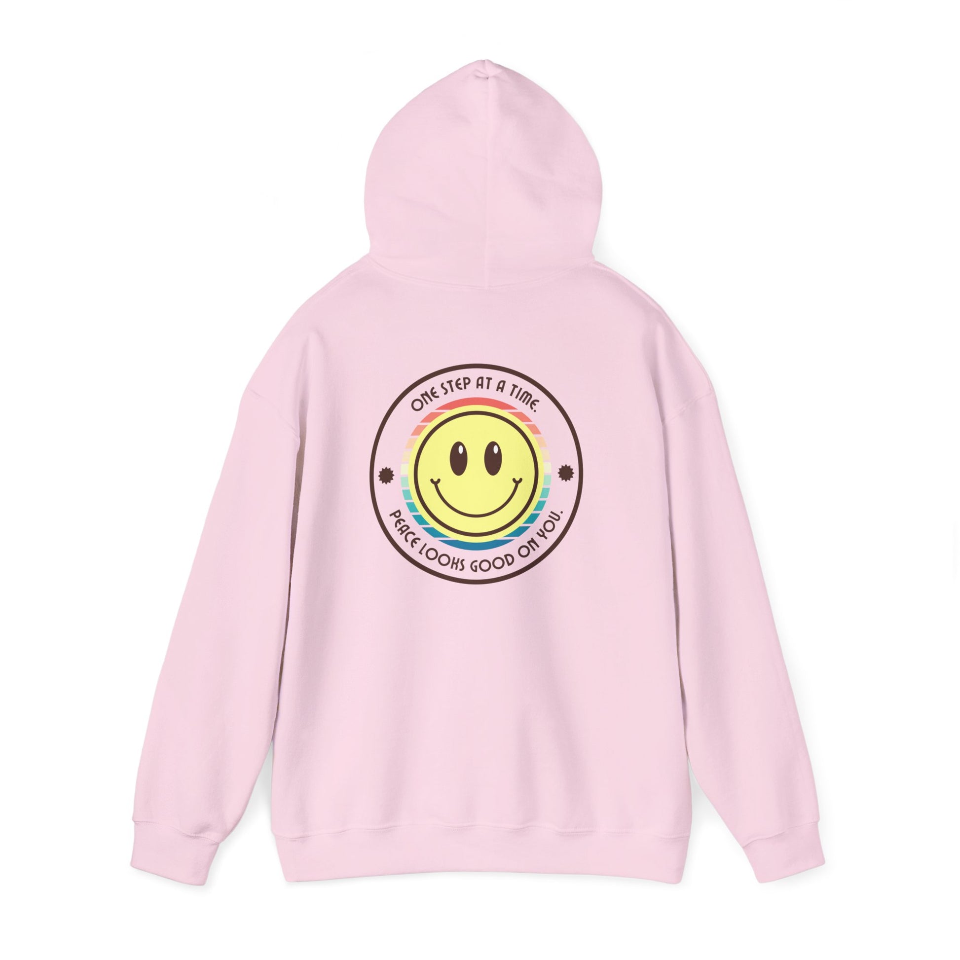 Pastel Smiley "One Step At a Time" Hoodie