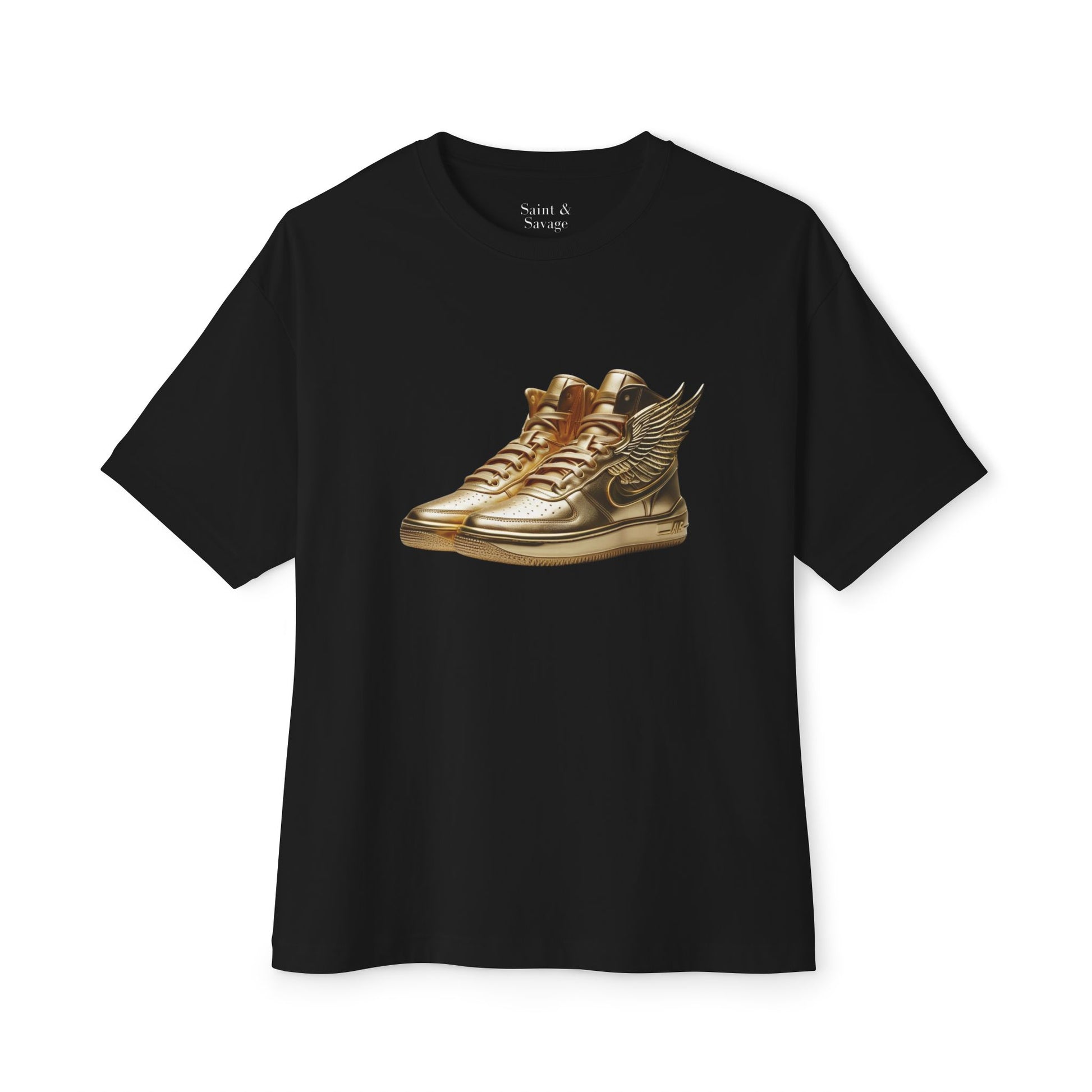 Golden Sneakers Oversized Tee