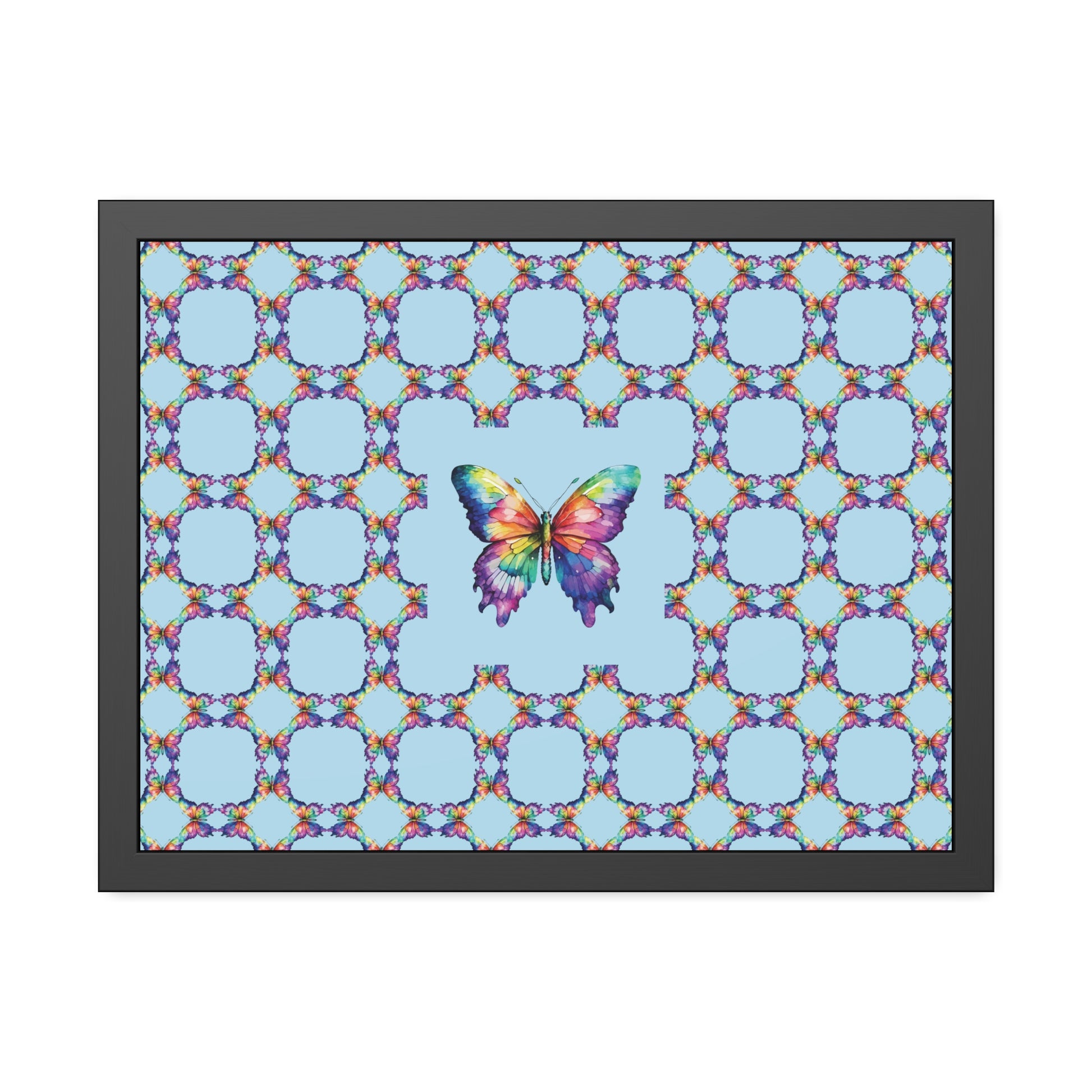 Colorful Butterfly Framed Paper Poster