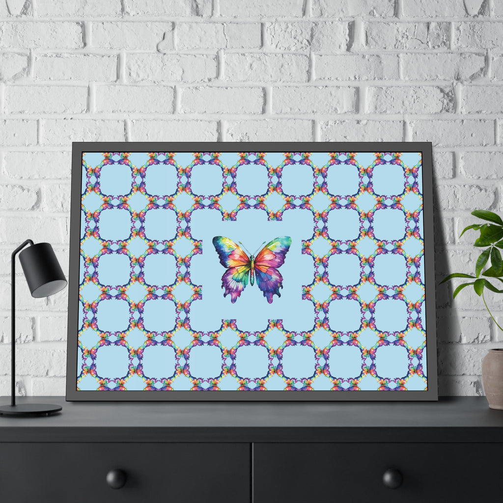 Colorful Butterfly Framed Paper Poster