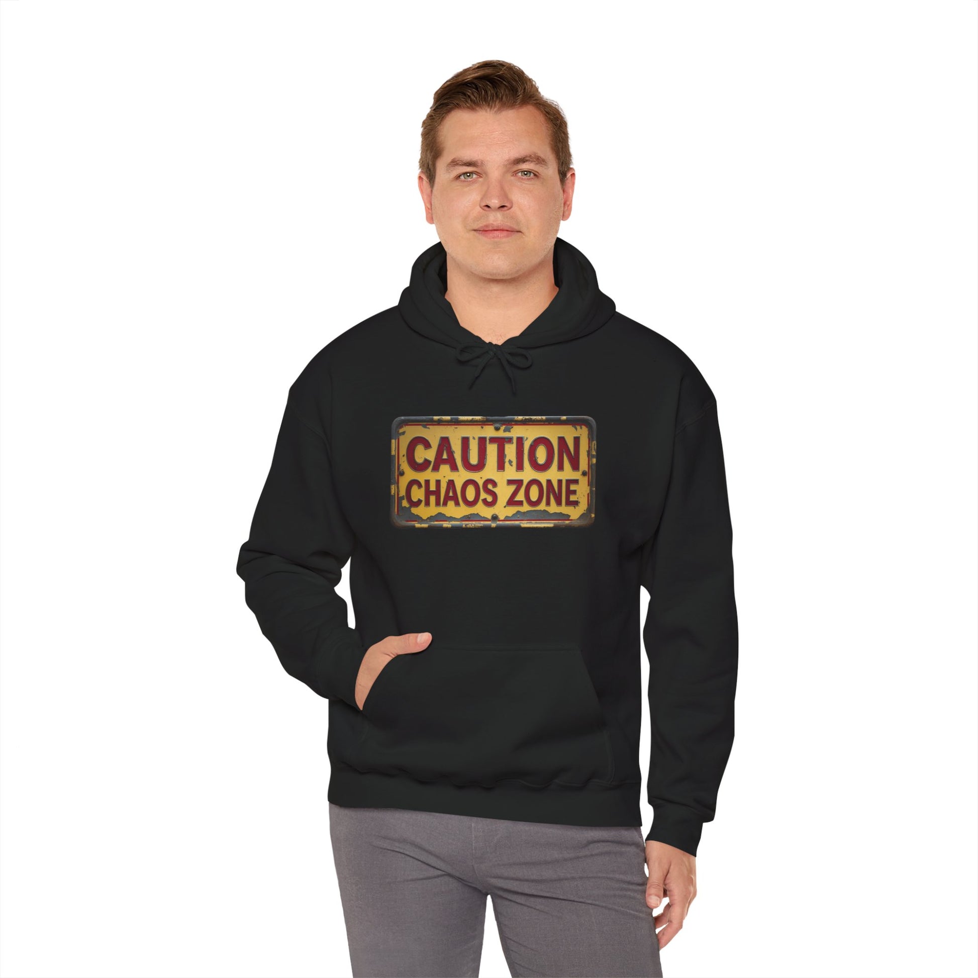 Caution Chaos Zone Hoodie