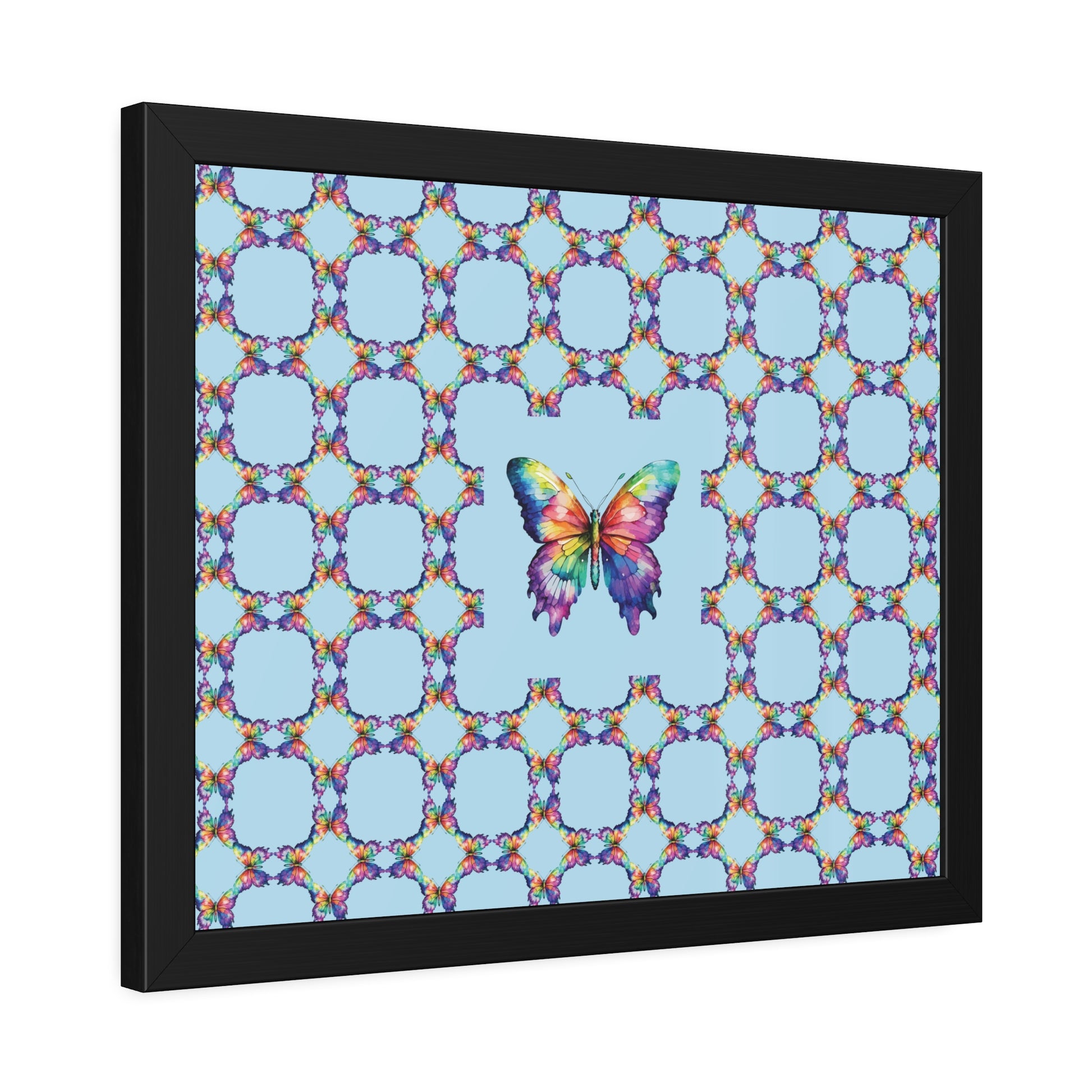 Colorful Butterfly Framed Paper Poster