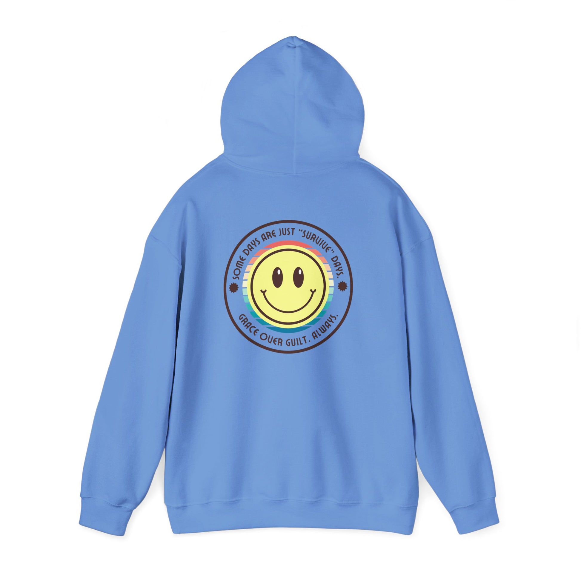 Pastel Smiley "Some Days Are Just Survive Days" Hoodie