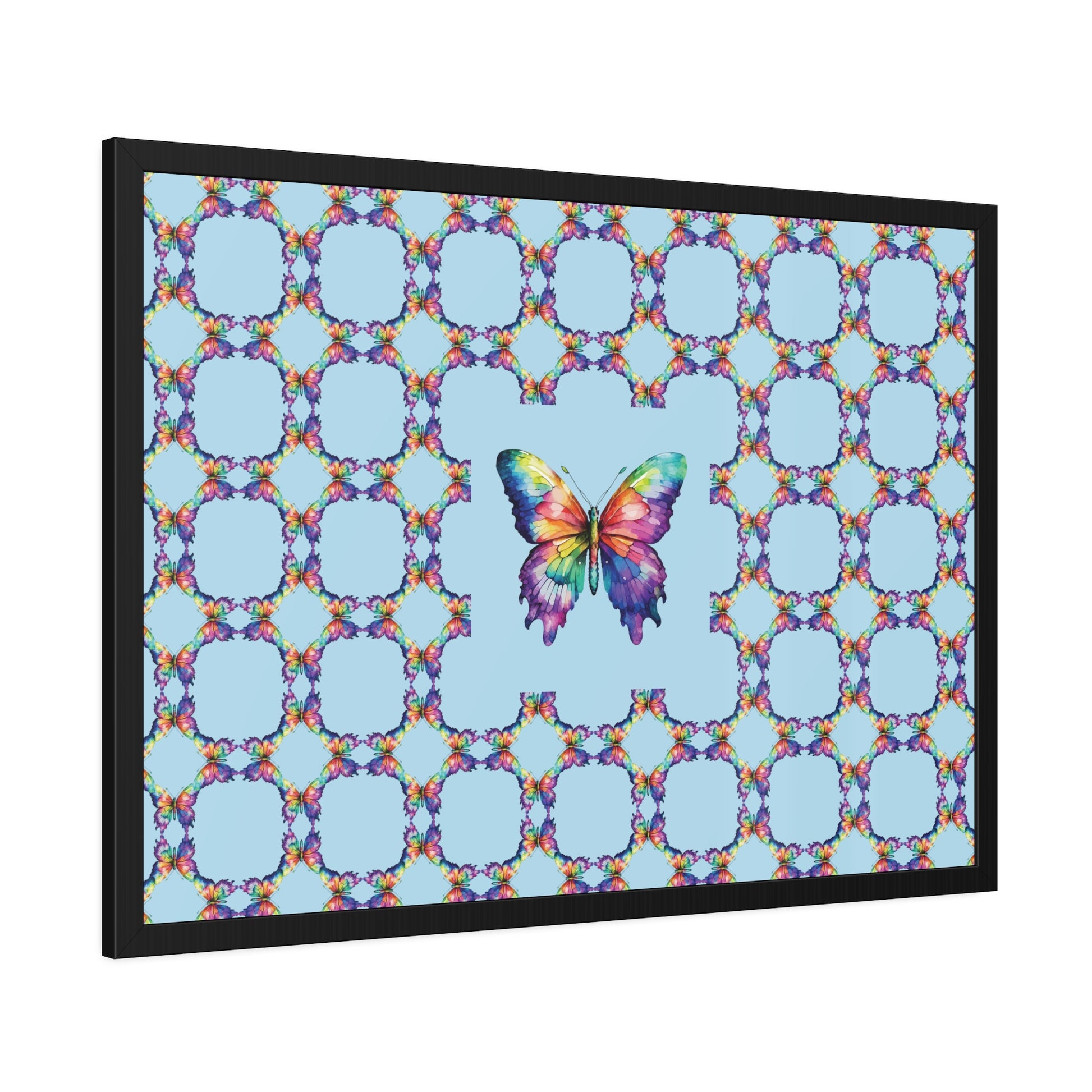 Colorful Butterfly Framed Paper Poster