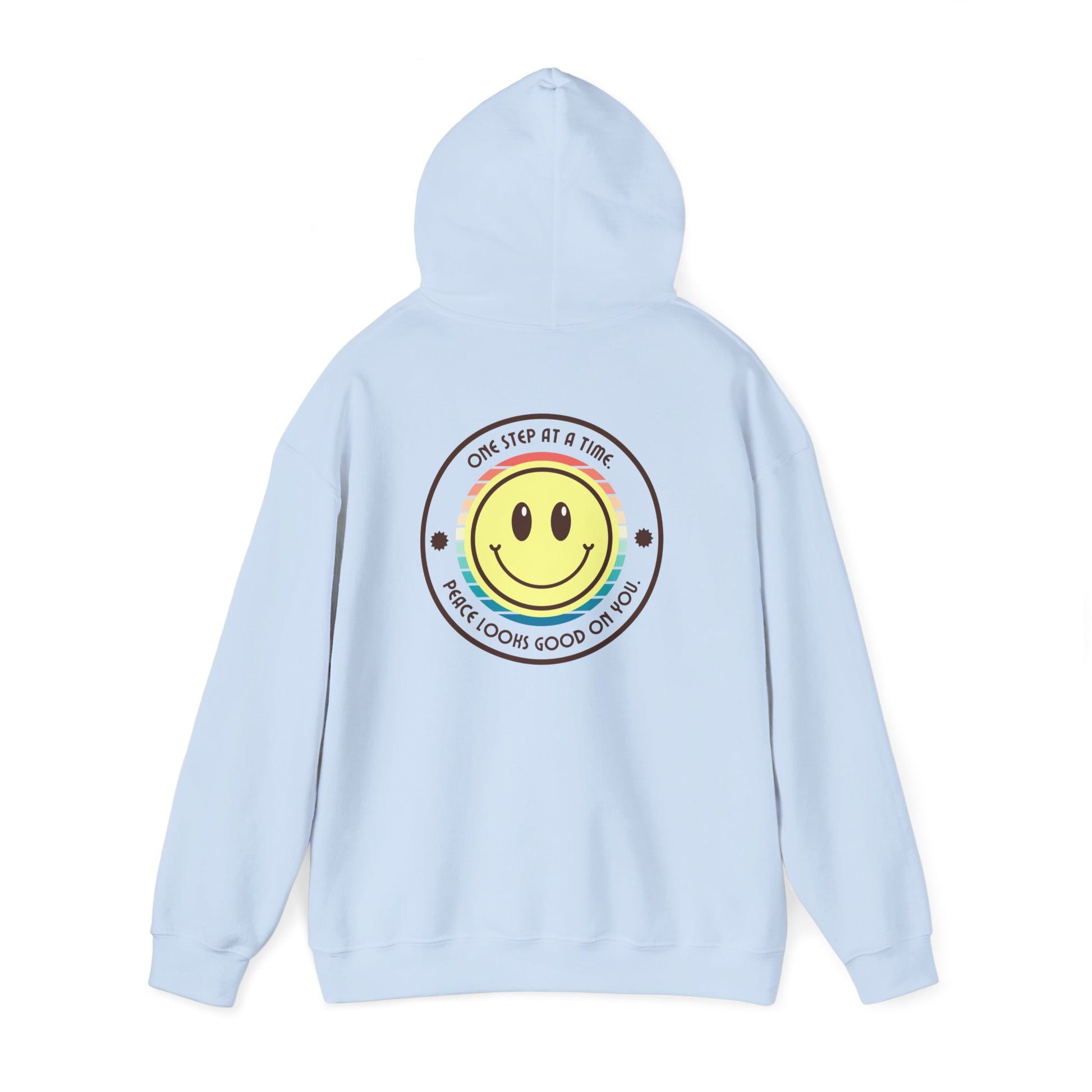 Pastel Smiley "One Step At a Time" Hoodie