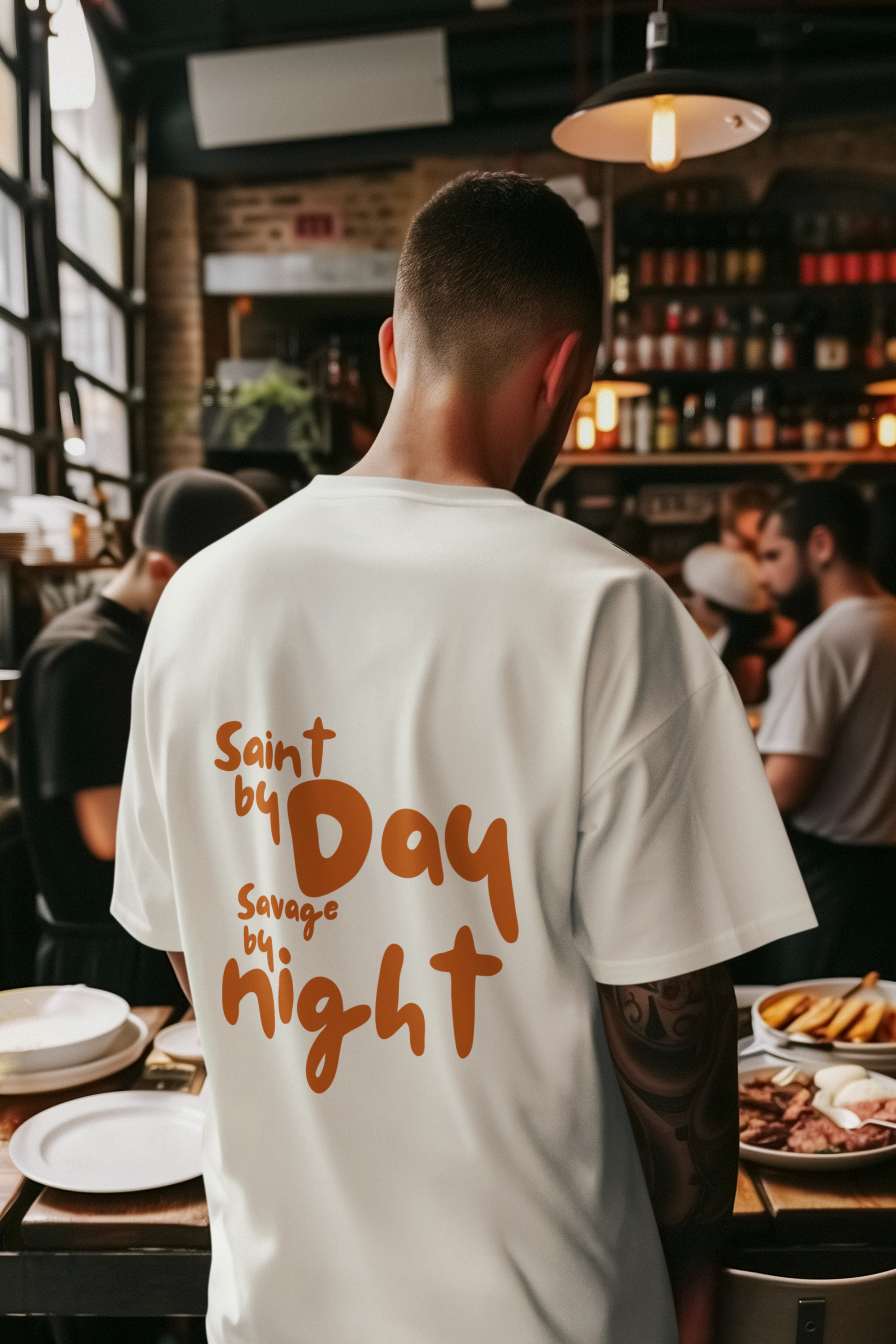 Saint by Day, Savage by Night Tee