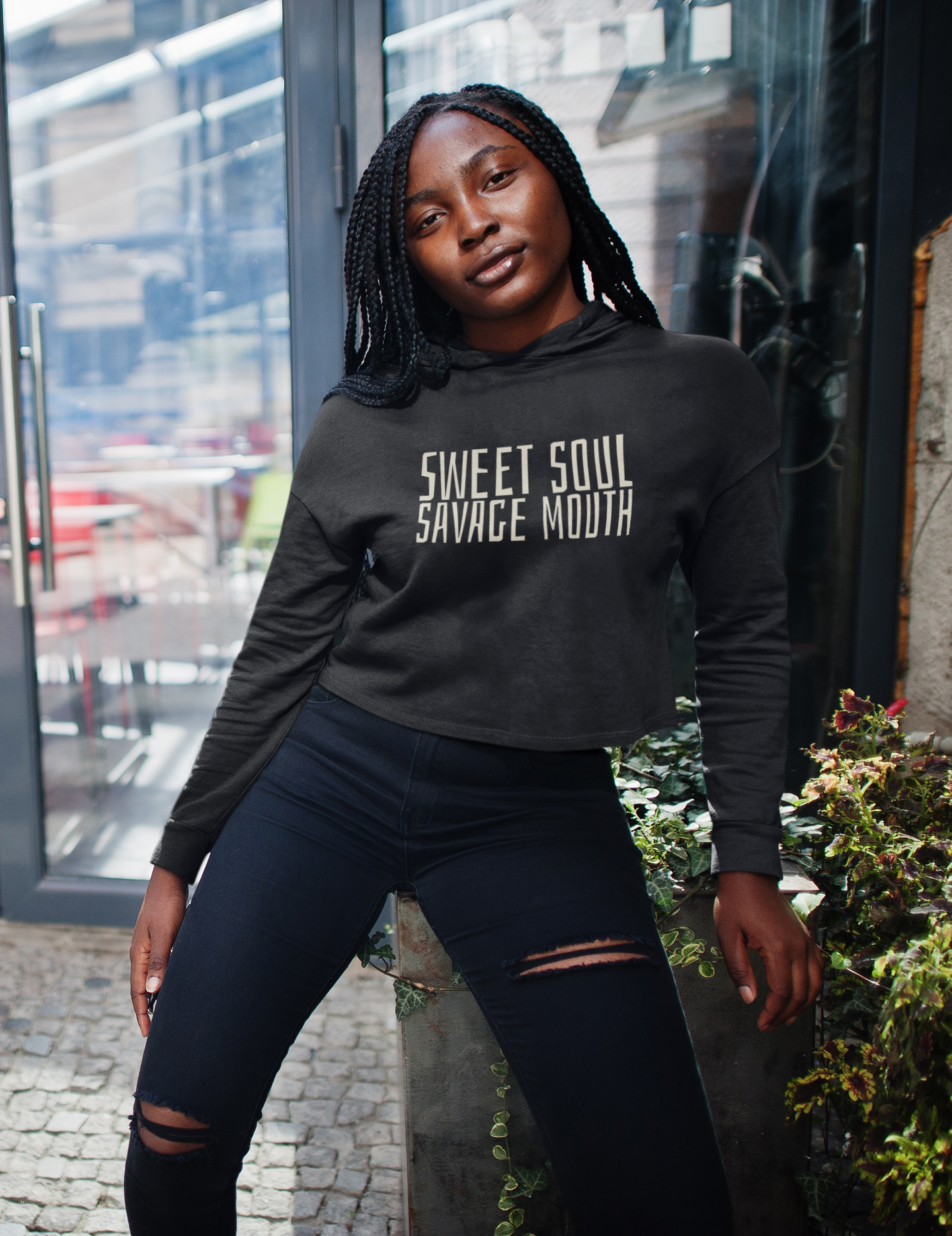 Sweet Soul, Savage Mouth Cropped Fleece