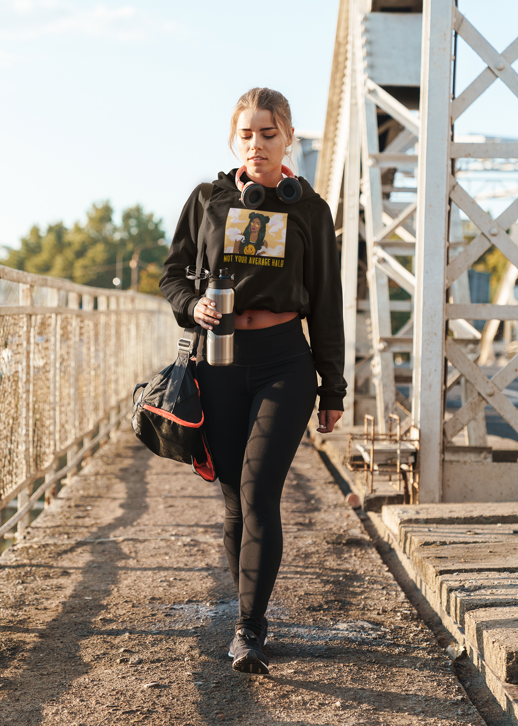 Not Your Average Halo Crop Hoodie