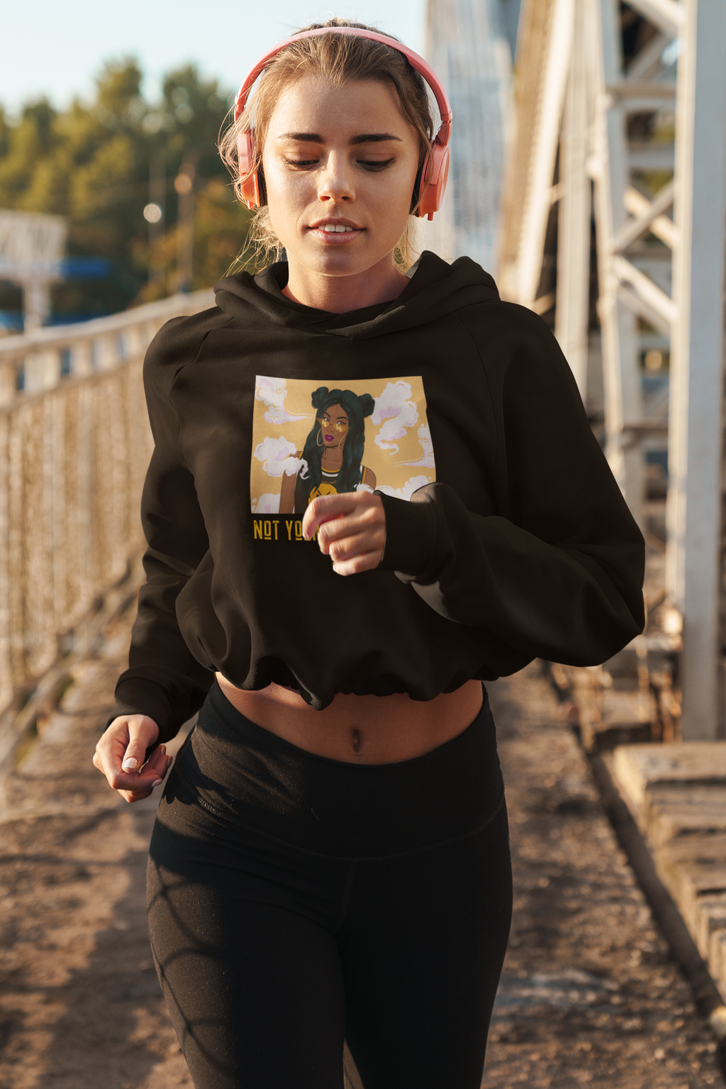 Not Your Average Halo Crop Hoodie