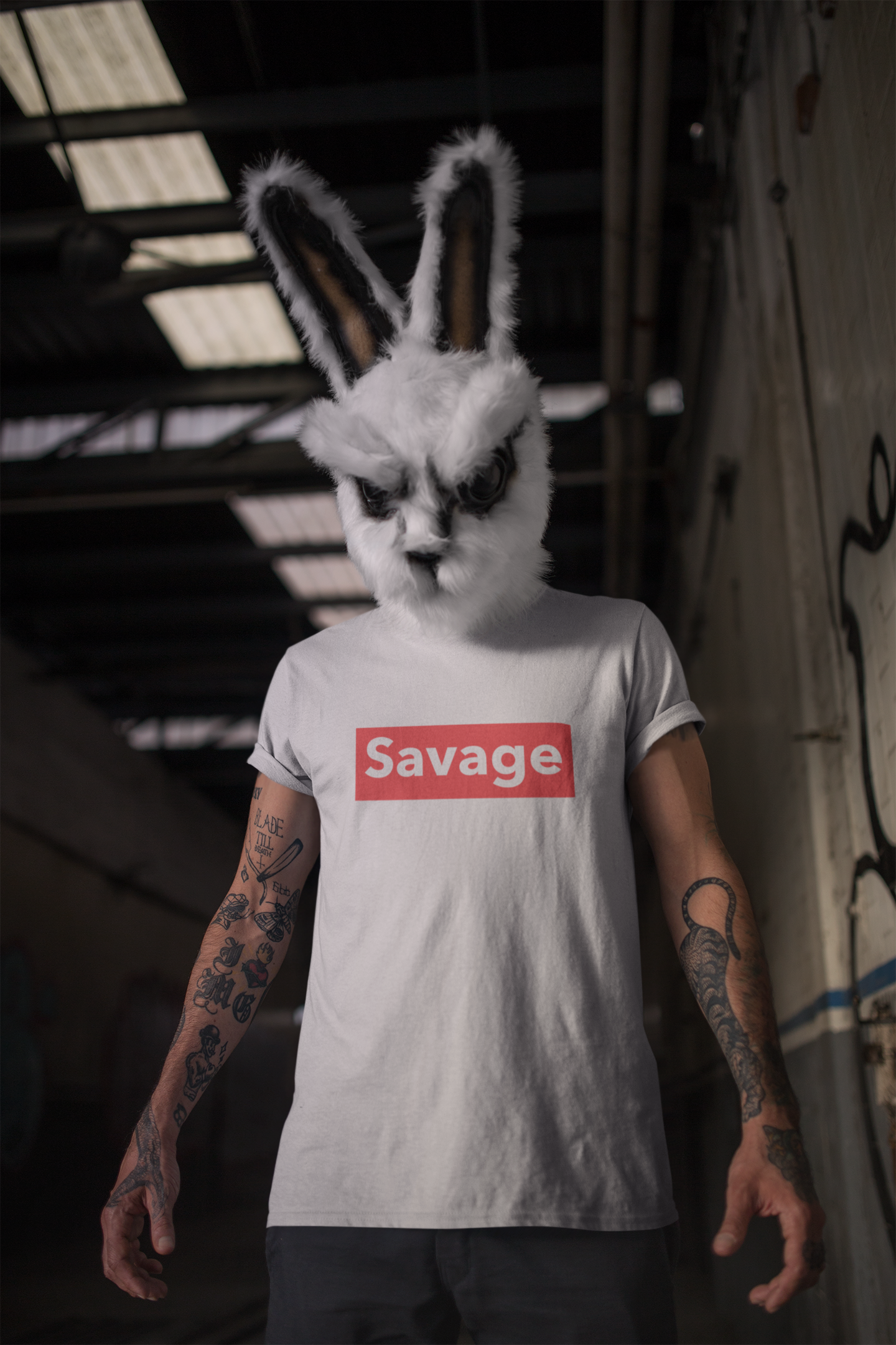 Savage Red Stripe Tee