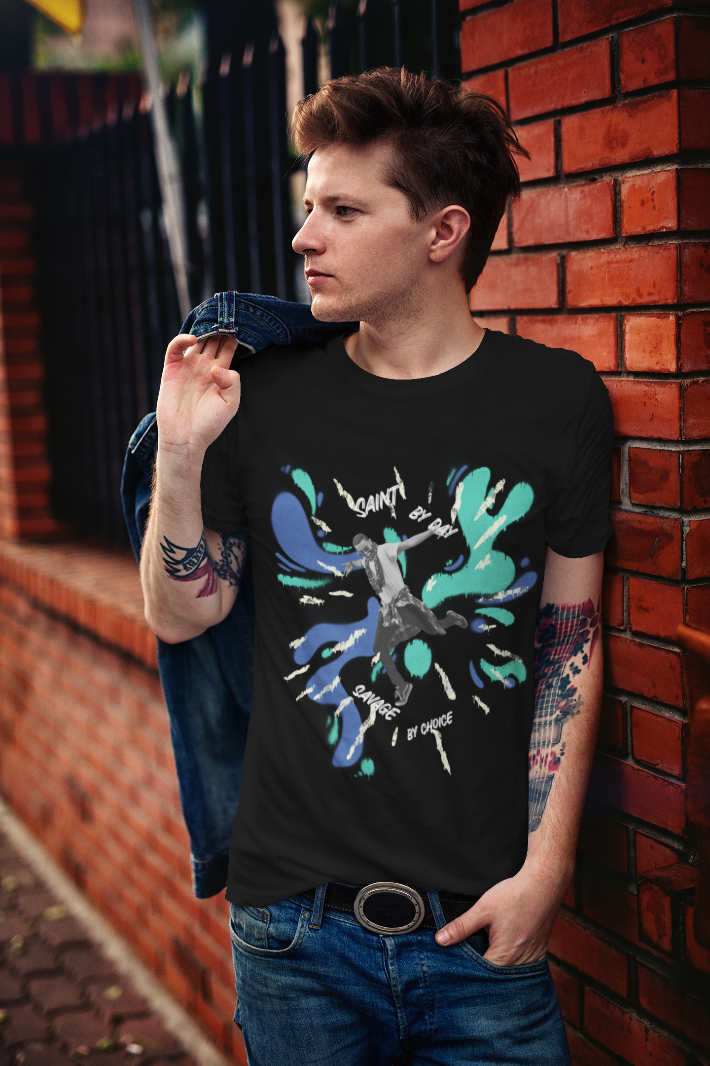 Saint by Day, Savage by Choice Tee