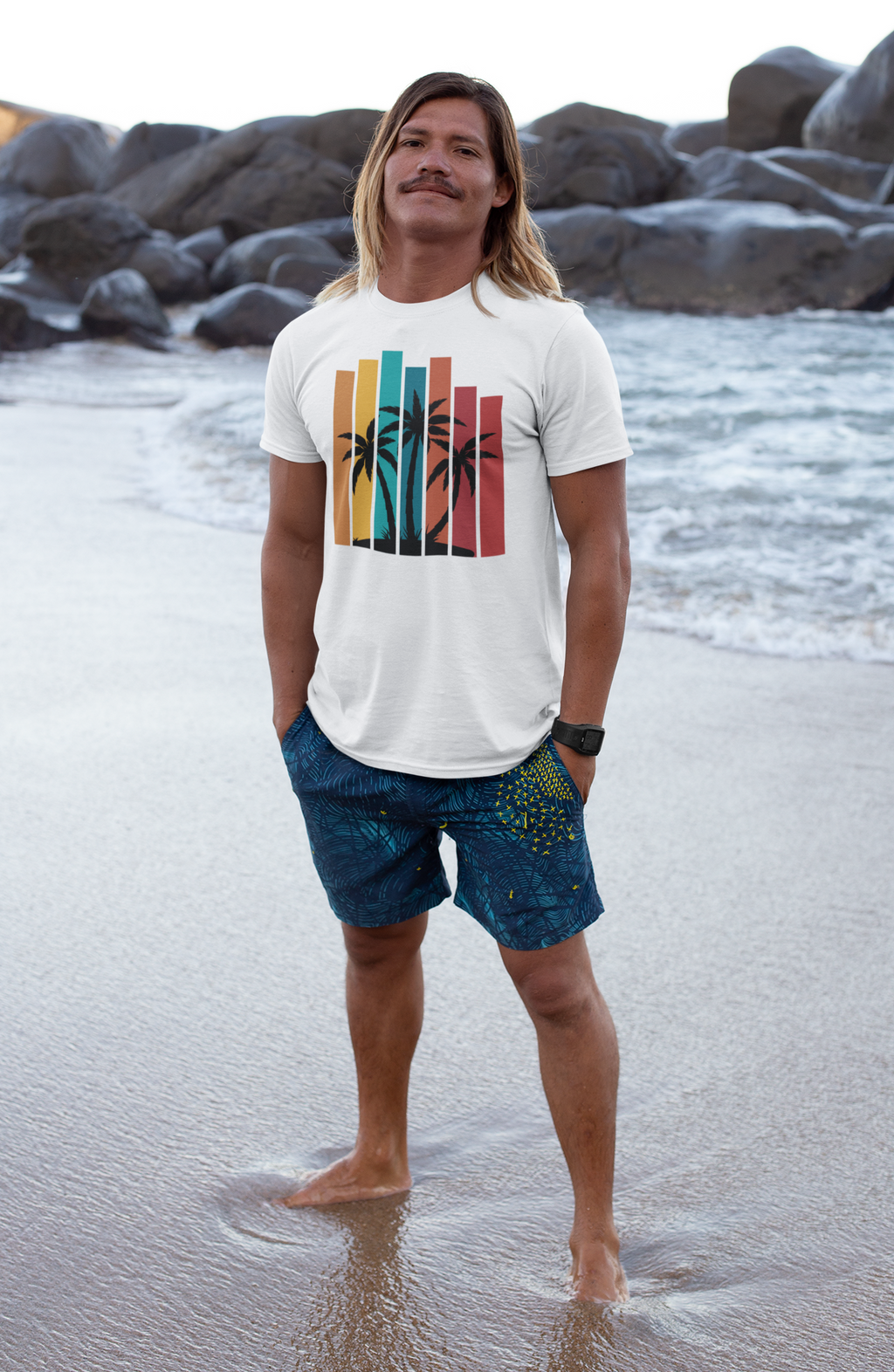 Palm Tree Sunset Tee