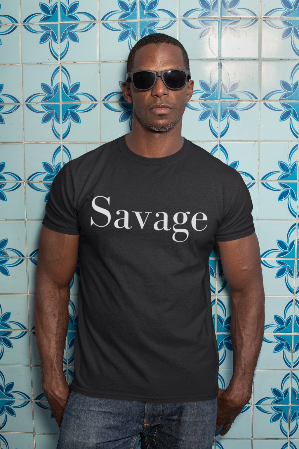 Dark Gray Heather "Savage" Tee