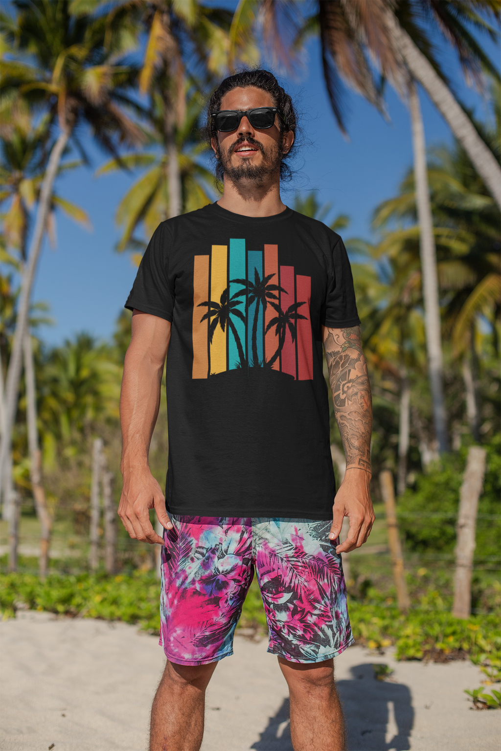 Palm Tree Sunset Tee