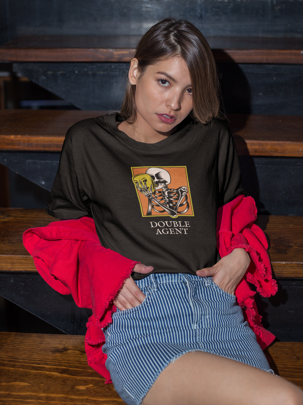 Double Agent Skeleton Tee